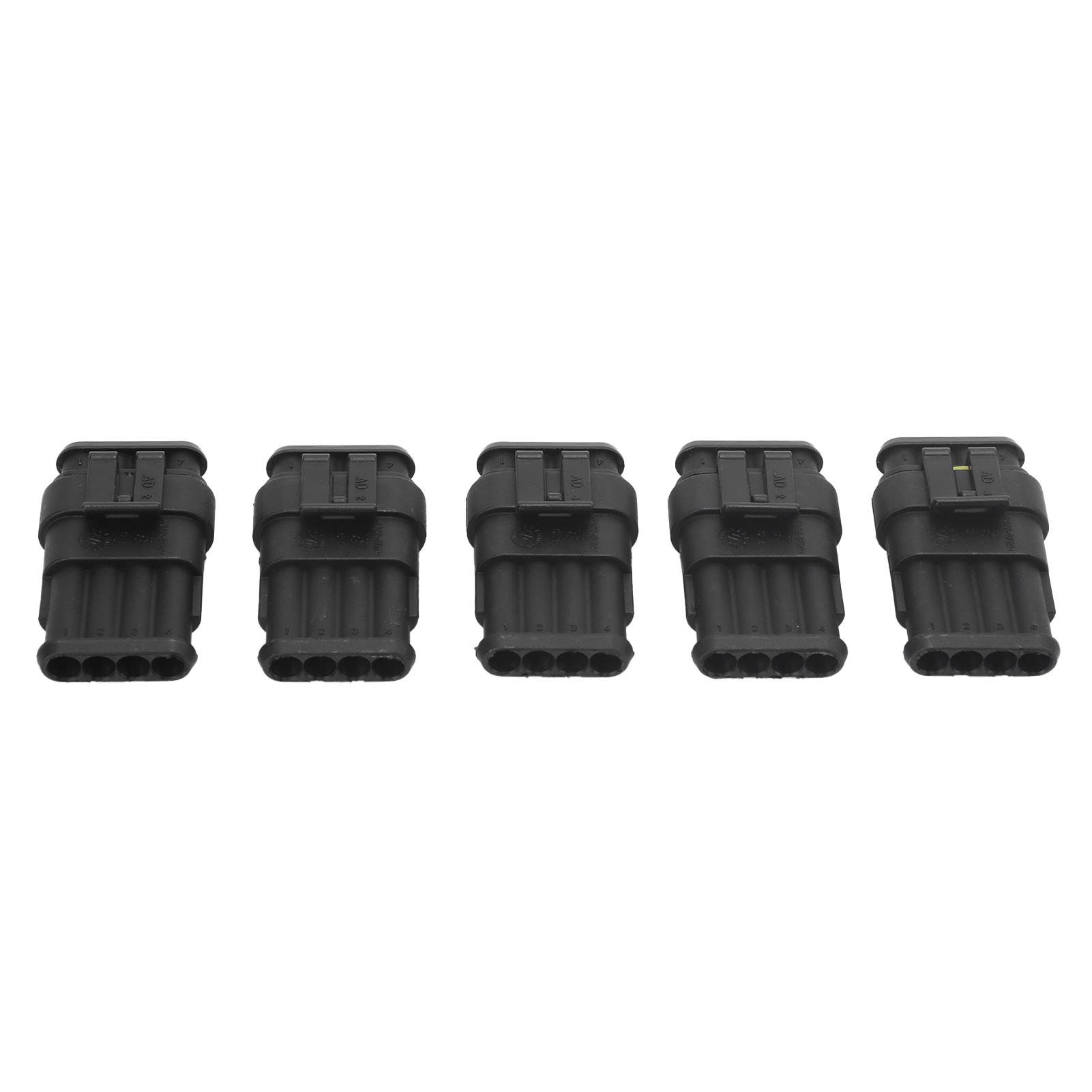 4-poliger, Wasserdichter Ip67-steckverbinder, 5er-packung Abgedichteter Stecker Für Auto, Lkw, Motorrad, Boot, Kfz-verkabelung