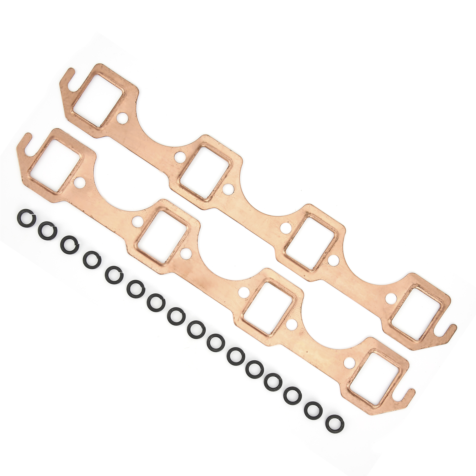 Satz Mit 2 Auspuffkrümmerdichtungen Für Ford Small Block Sbf 289 302 351w, V8-motorersatz, Langlebige Dichtung, Auto-kit.