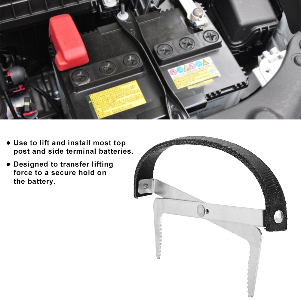Verstellbarer Universal-batteriehalter, Stabiler Seitlicher Tragegriff, Sicherer Halt, Einfacher Transport Für Autobatterien