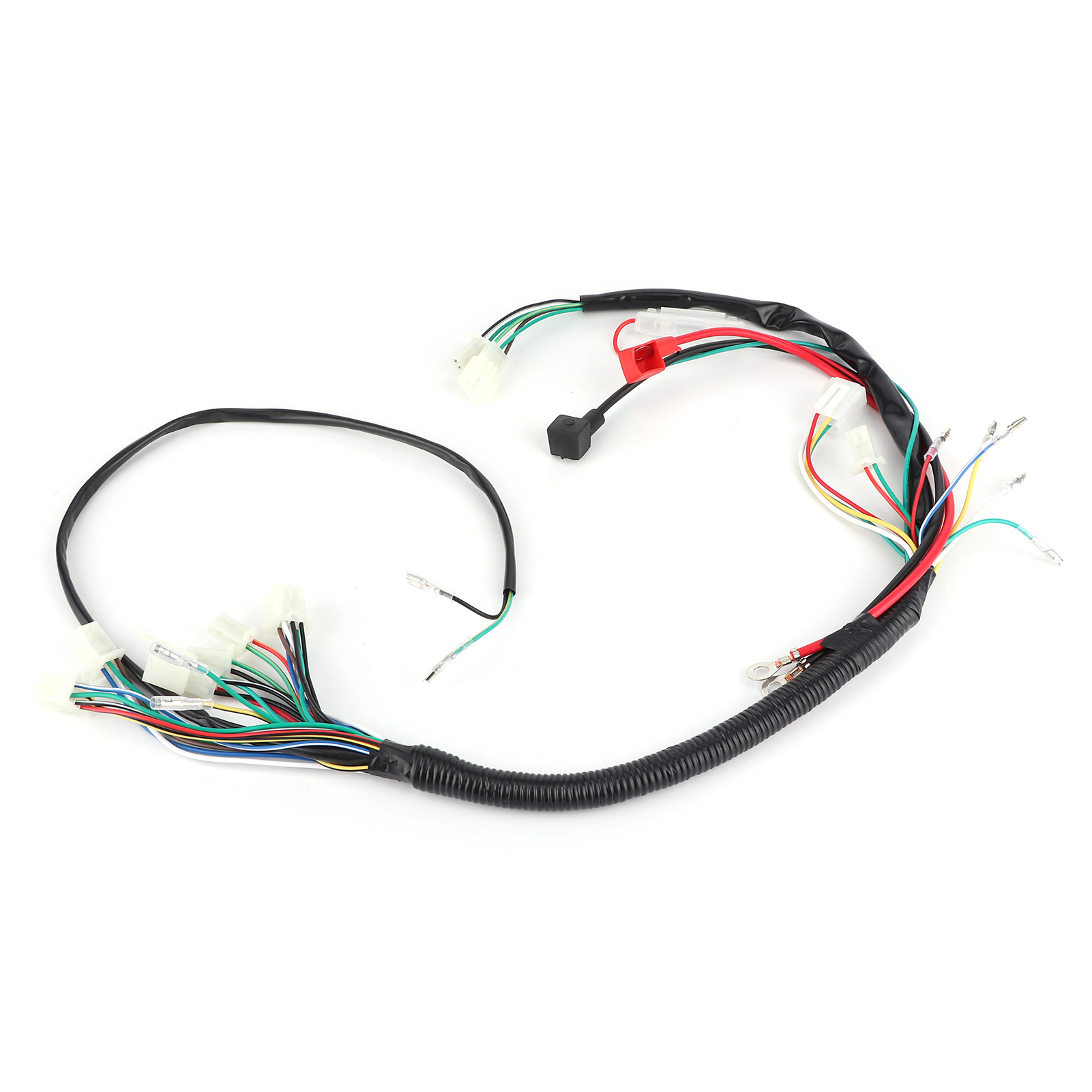 Kabelbaum Für Elektrostarter, Passend Für Pitbikes, Trailbikes, Quads, Dirtbikes Und Atvs Mit 50 Cm³, 110 Cm³, 125 Cm³ Und 140 Cm³ Hubraum.