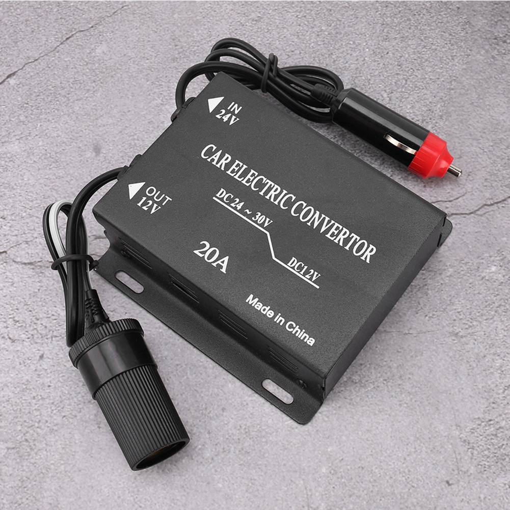 20-a-netzteil, 24-v-auf-12-v-abwärtswandler, Zigarettenanzünderstecker, Dc/dc-transformator Für Auto