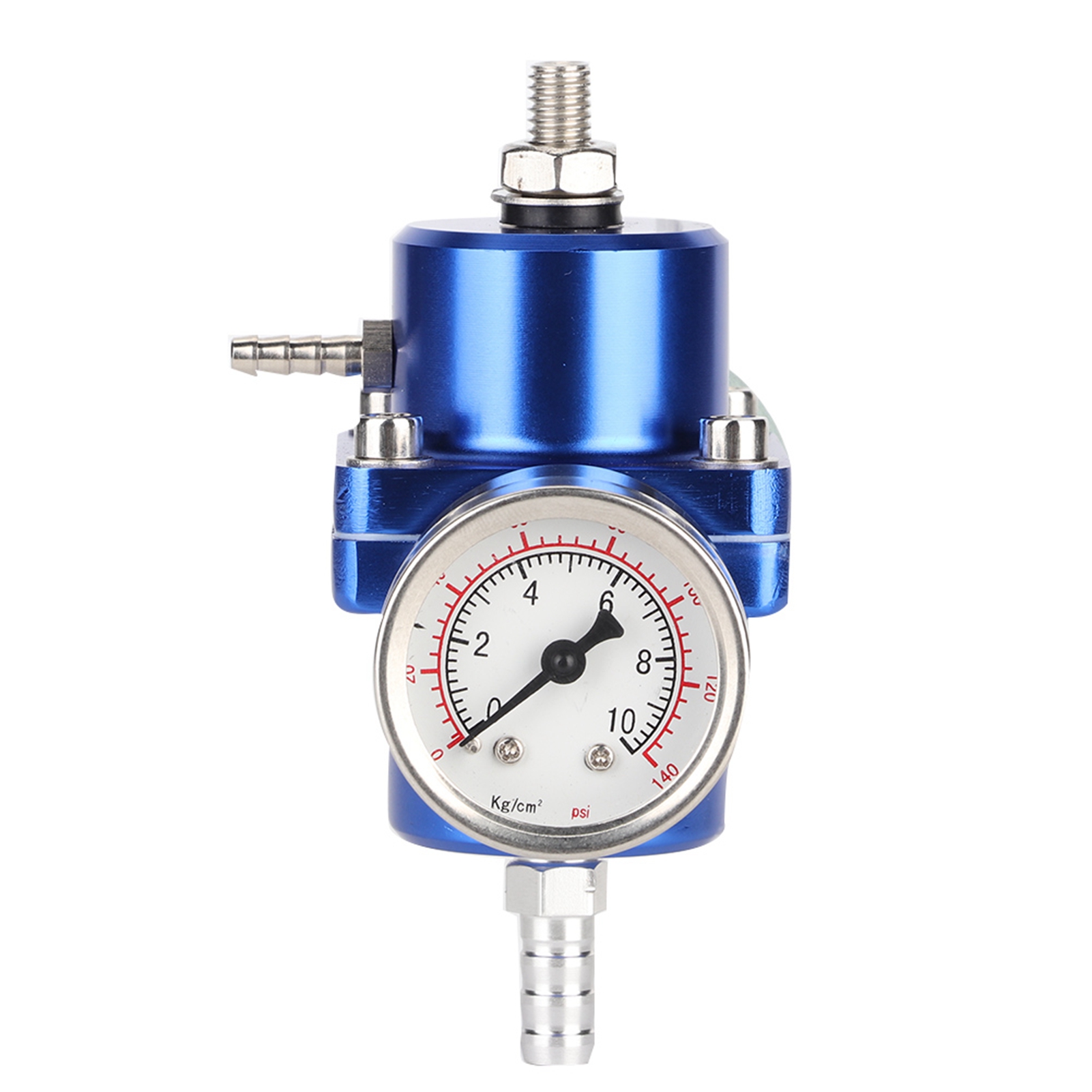Universeller Kraftstoffdruckregler Aus Aluminiumlegierung Mit Manometer, Flexibel 0–140 Psi, Einstellbar, Komplettset Für Die Kraftstoffeinspritzung