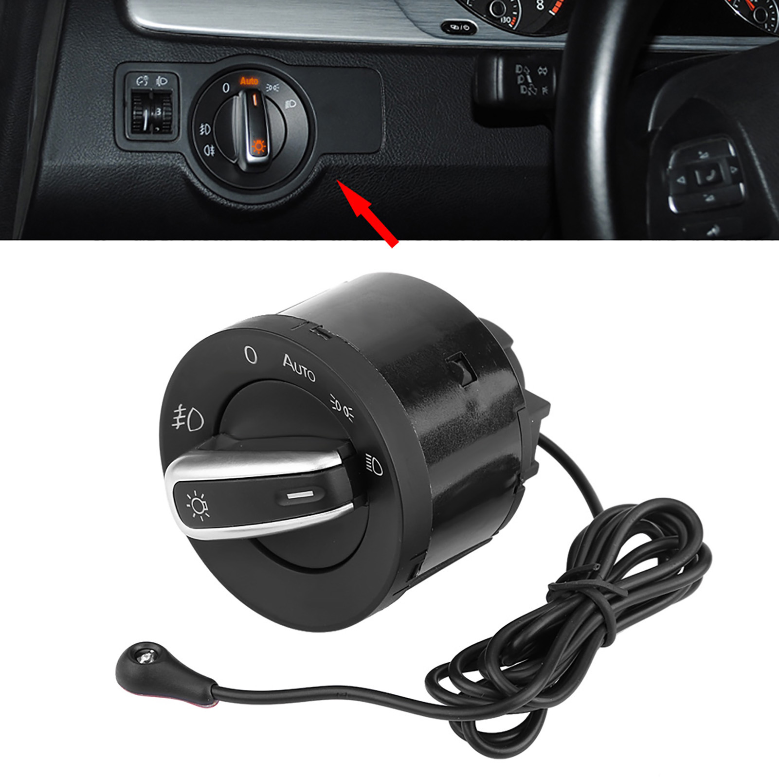 Dämmerungssensor Mit Automatischer Abblend-/scheinwerfersteuerung Für Vw Golf Mk5 Mk6, Nebelscheinwerfer-helligkeitssensormodul