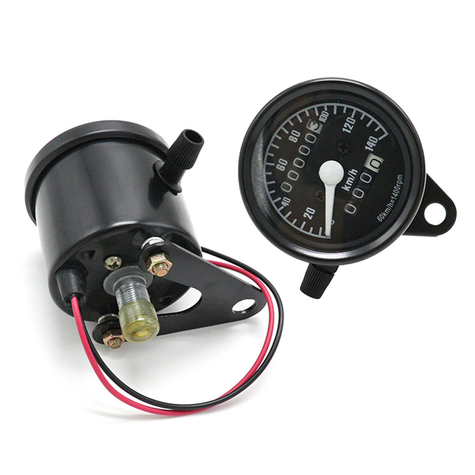 Universeller 12v-motorradtacho 0-140 Km/h, Retro-kilometerzähler Für Individuelle Anpassungen, Tuning-zubehör