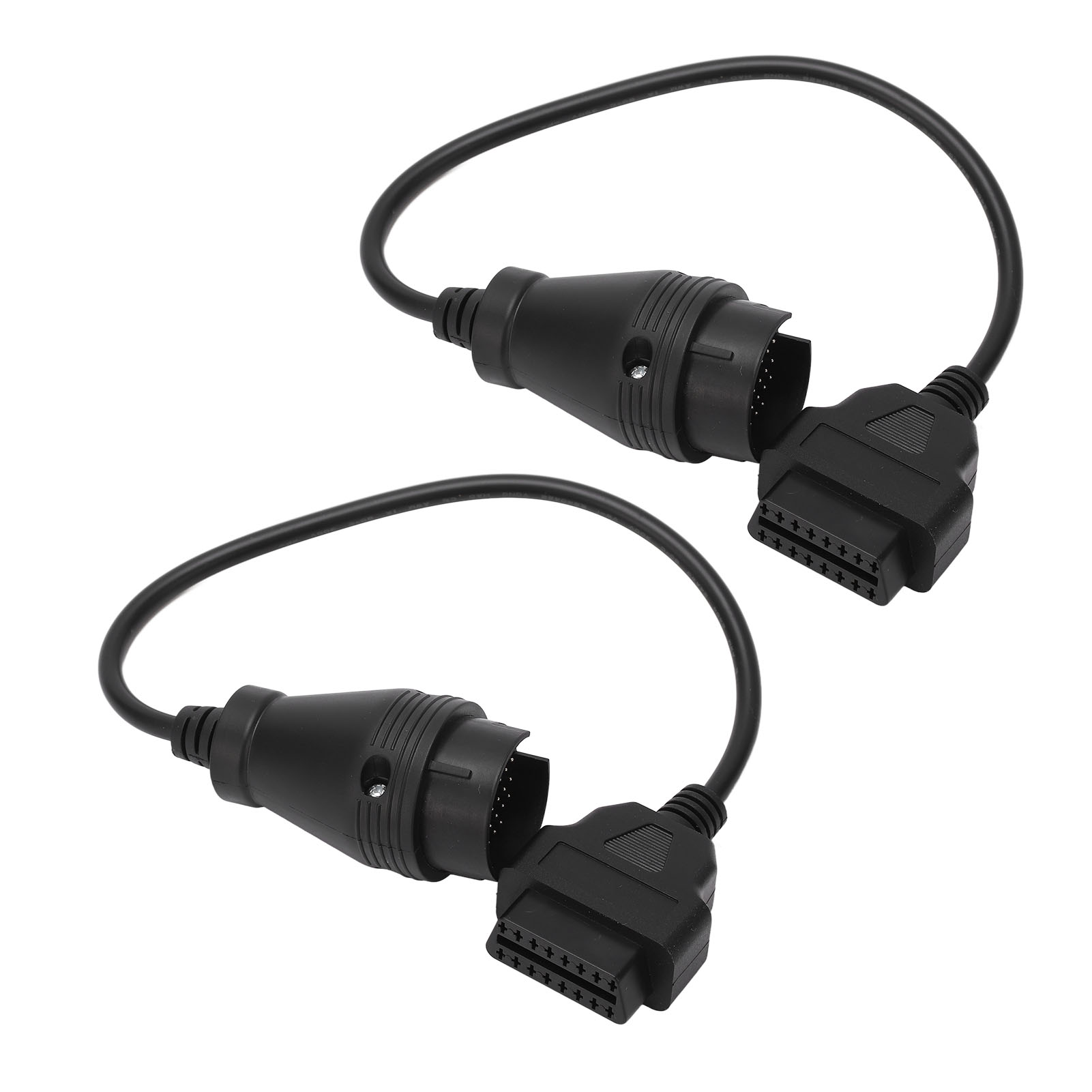 Obd2 38-poliger Auf 16-poliger Stecker, Schwarzes Adapterkabel Für Mercedes-benz Sprinter, Kompatibler Ersatz, Paar (1 Stück).