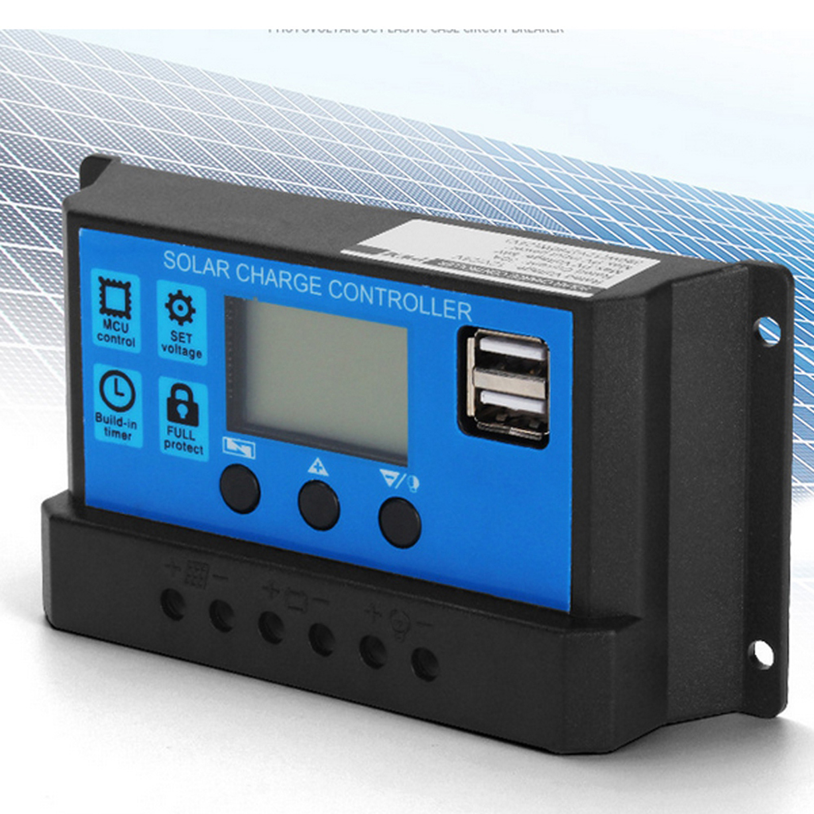 40a 12v/24v Pwm-solarladeregler, Automatischer Regler Für Photovoltaikmodule, Robustes Gehäuse, Geeignet Für Wohnmobile Und Solaranlagen Für Privathaushalte