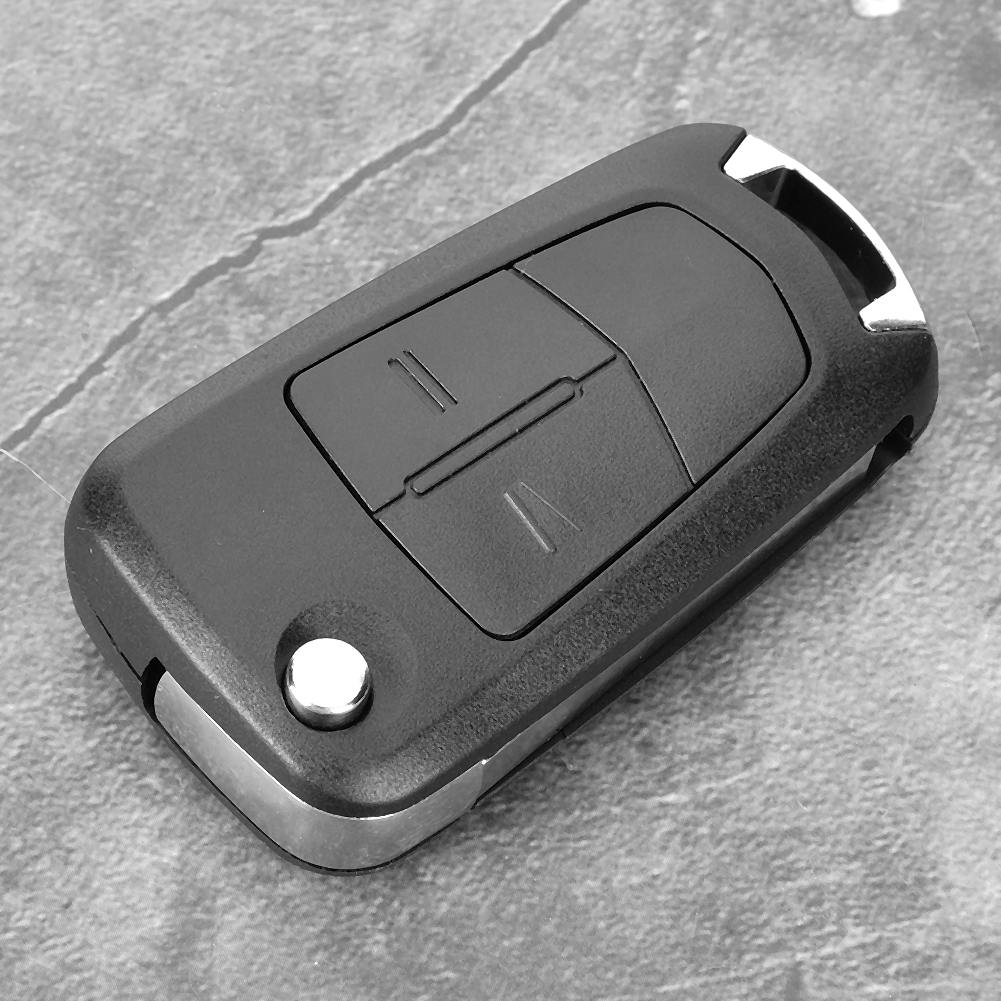 Klappbares Autoschlüsselgehäuse Mit 2 Tasten, Passend Für Vauxhall / Opel Astra H