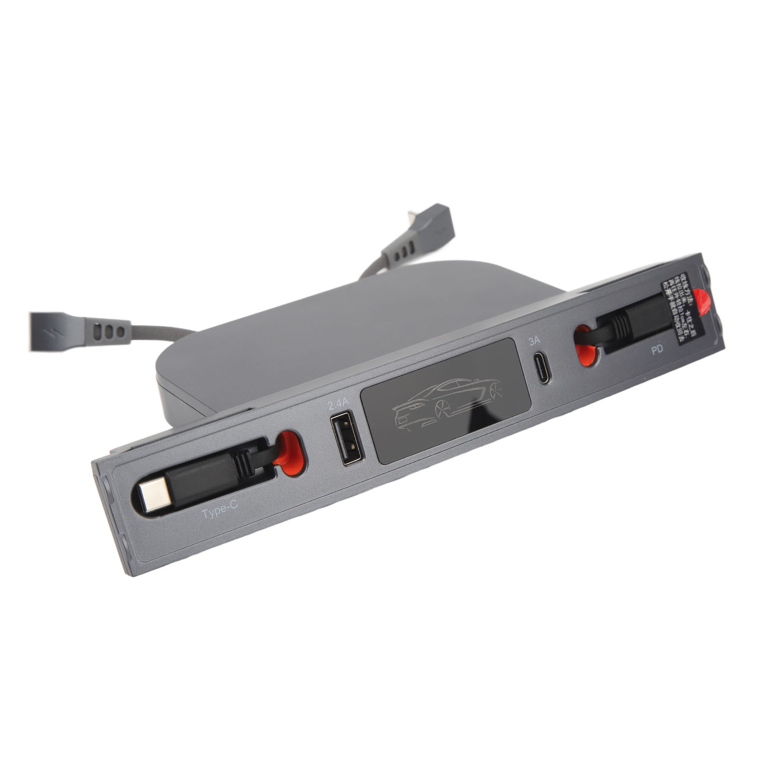 Tesla Model 3/y 2021–2023 Usb-ladestation, 27-w-hub Mit 2 Kabeln, Schnellladefunktion Für Die Mittelkonsole, Kompatibler Ersatz