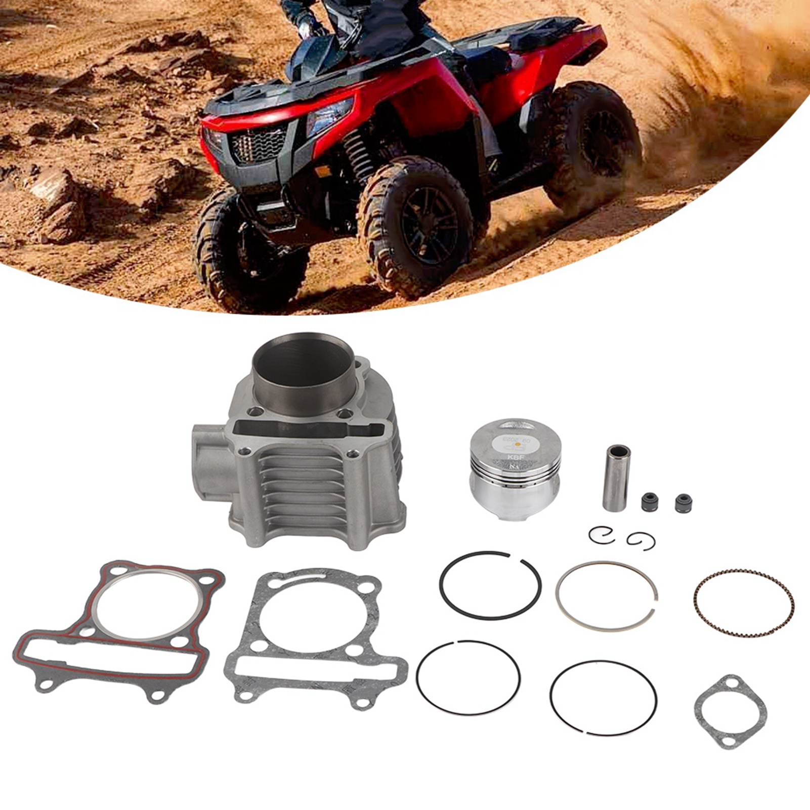 57,4-mm-zylinder-kolben-satz Für Atv Quad Gy6 150 157qmj 1p57qmj 4-takt-luftkühlungsmoped