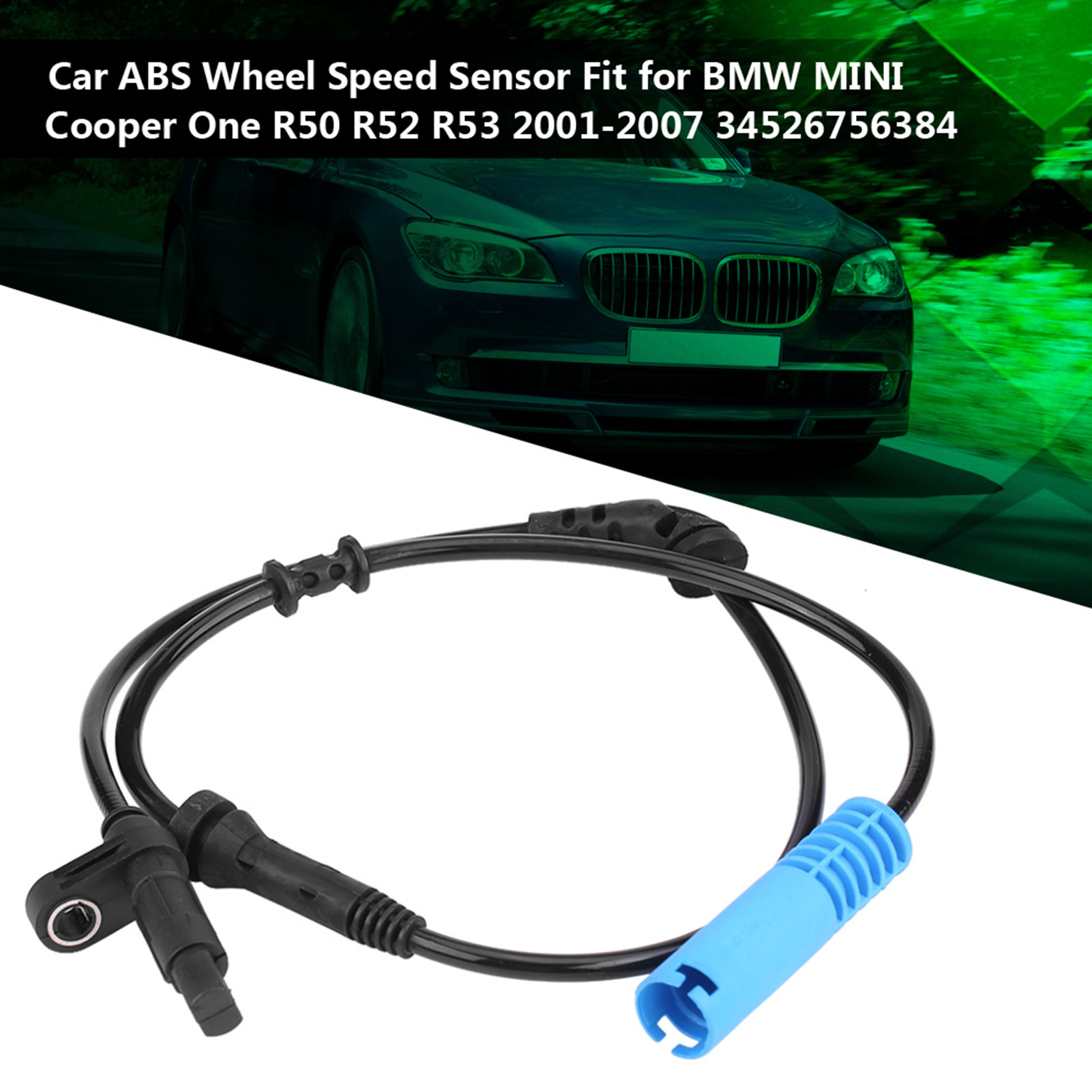 Raddrehzahlsensor Aus Abs-kunststoff Für Mini One R50 R52 R53 (2001–2007), Autoteilnummer 34526756384