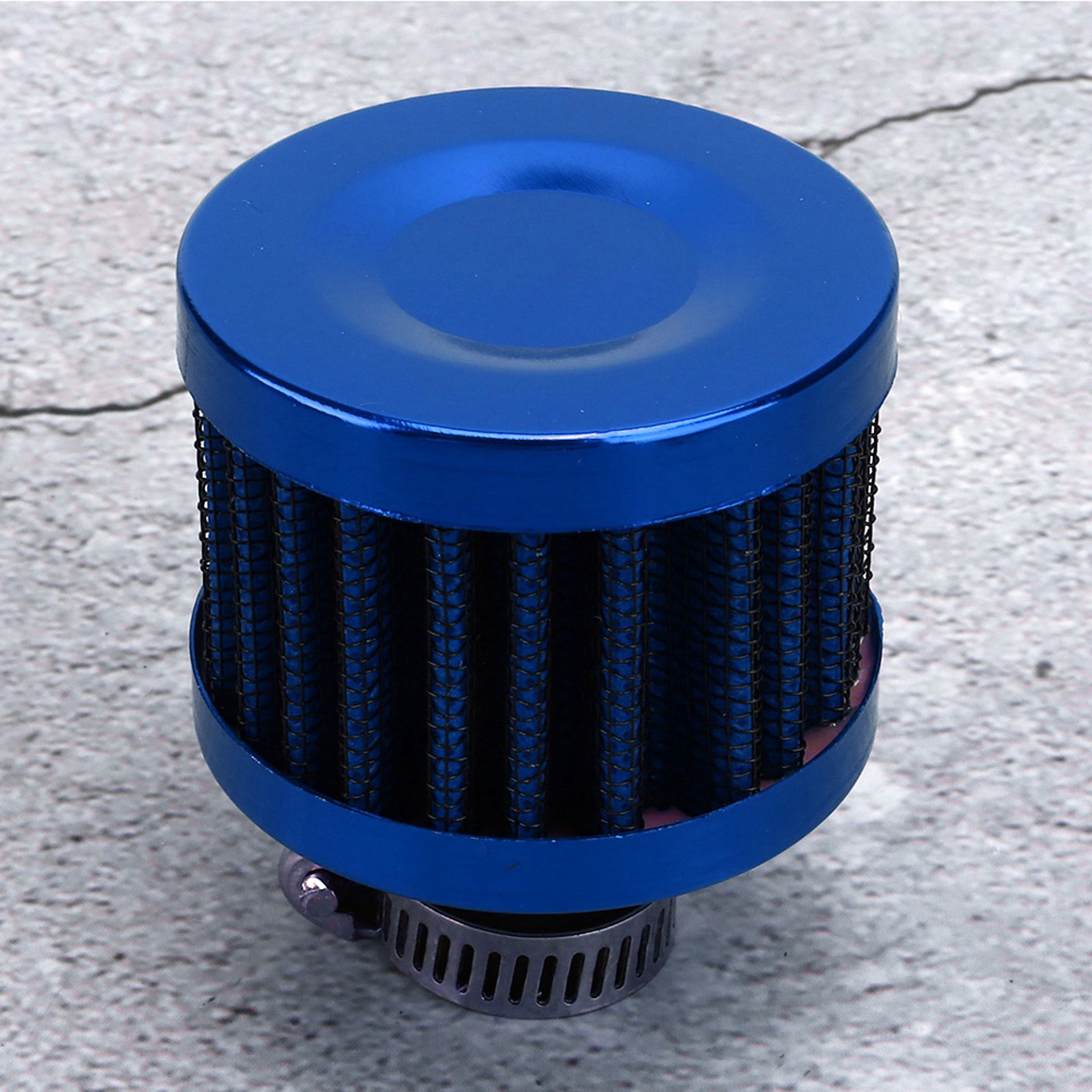 13 Mm/0,5 Zoll Mini-luftansaugfilter, Kurbelgehäuseentlüftung, Universelles Autozubehör, Blau