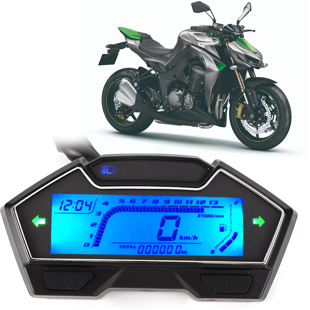 12v Tachometer, Kilometerzähler (0-10000 U/min), Drehzahlmesser, Ölstandsanzeige, Wassertemperaturanzeige, Universal-motorradanzeige