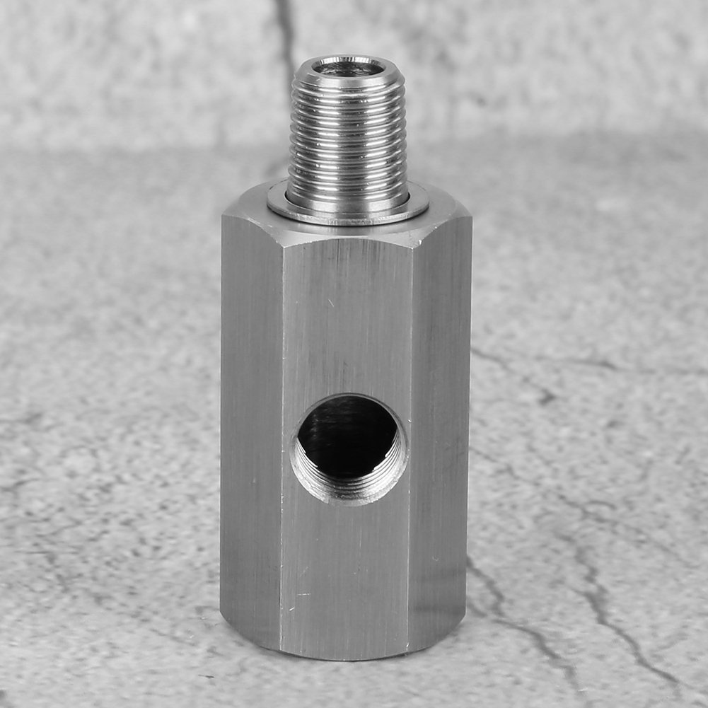 M10 Öldrucksensor T-stück Auf Npt-adapter, Edelstahl, Für Turbolader-öldruckversorgung, Präzisionsgewinde, Hitzebeständig, Langlebiges Automobilteil.