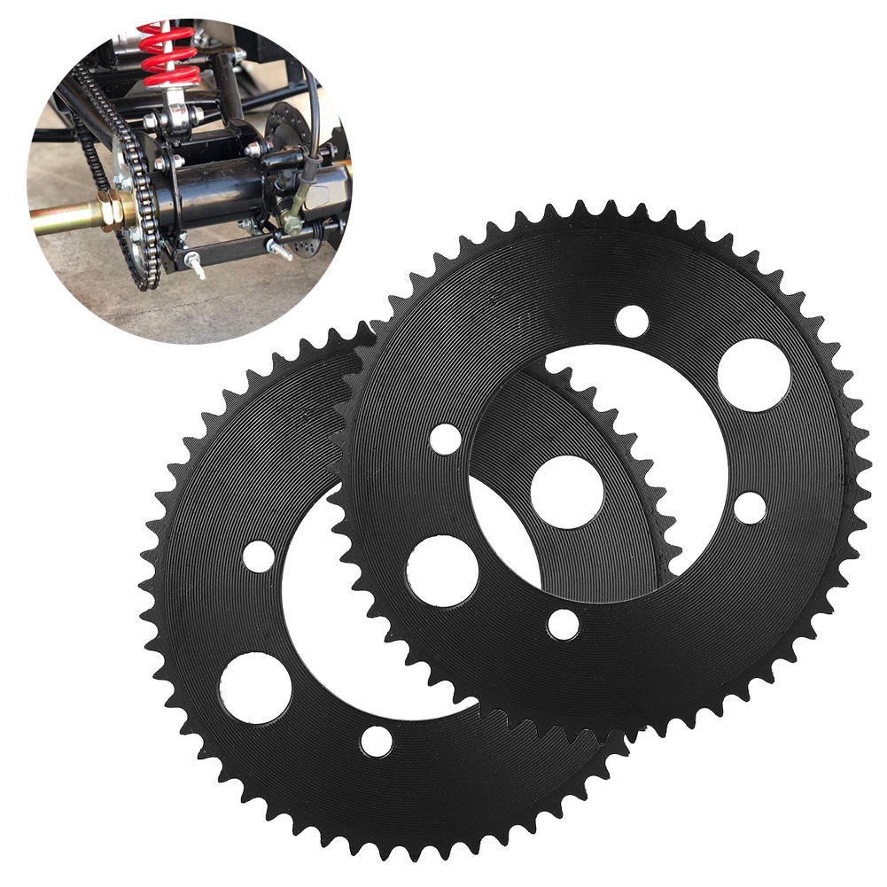 Stück 25h 55t 54mm Zähne Kettenrad Hinten, Passend Für 47ccm 49ccm Mini-motorrad, Atv, Quad, Schwarz