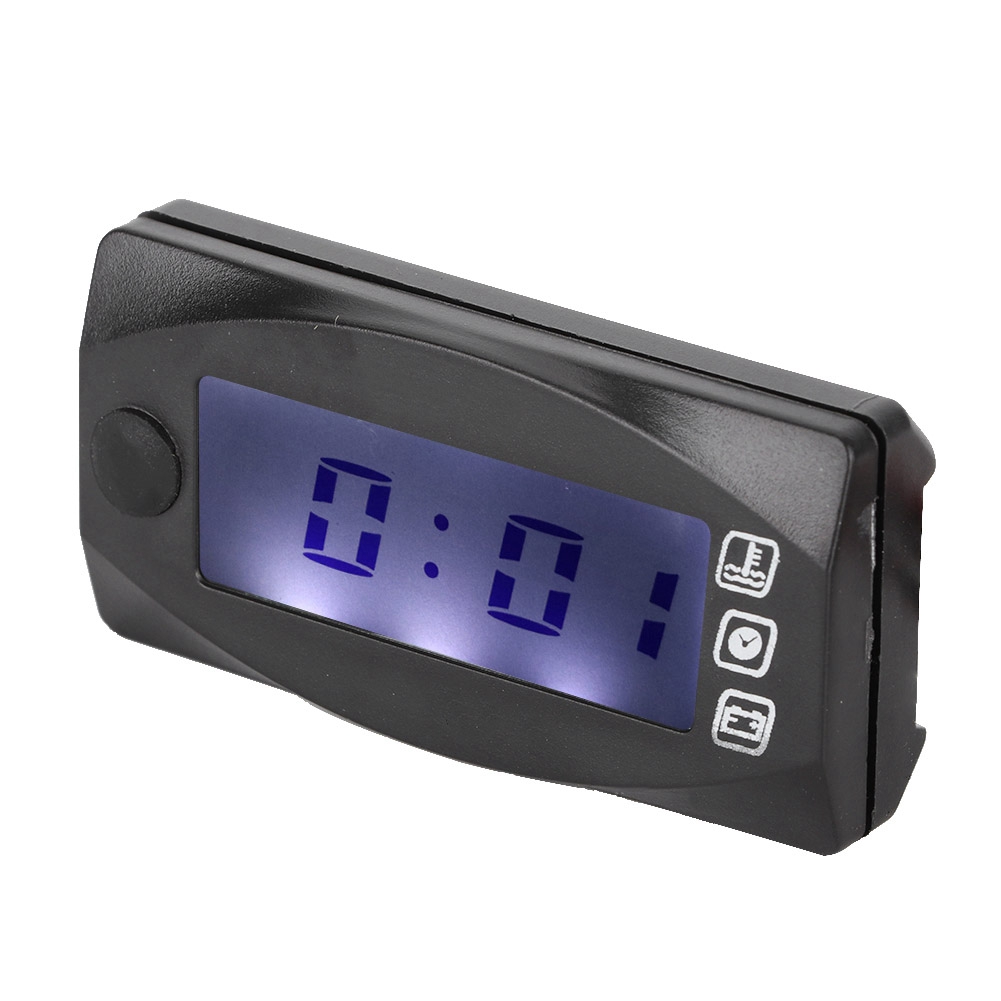 3-in-1 Motorradinstrument: Digitales Thermometer, Wassertemperaturanzeige, Uhrzeit, Voltmeter