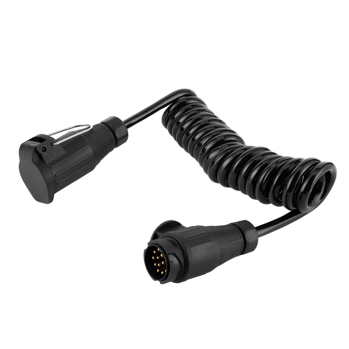 13-poliges Adapterkabel Mit 13-poligem Stecker, Verlängerungskabel Mit Federmechanismus Für Auto, Wohnwagen Und Wohnmobil
