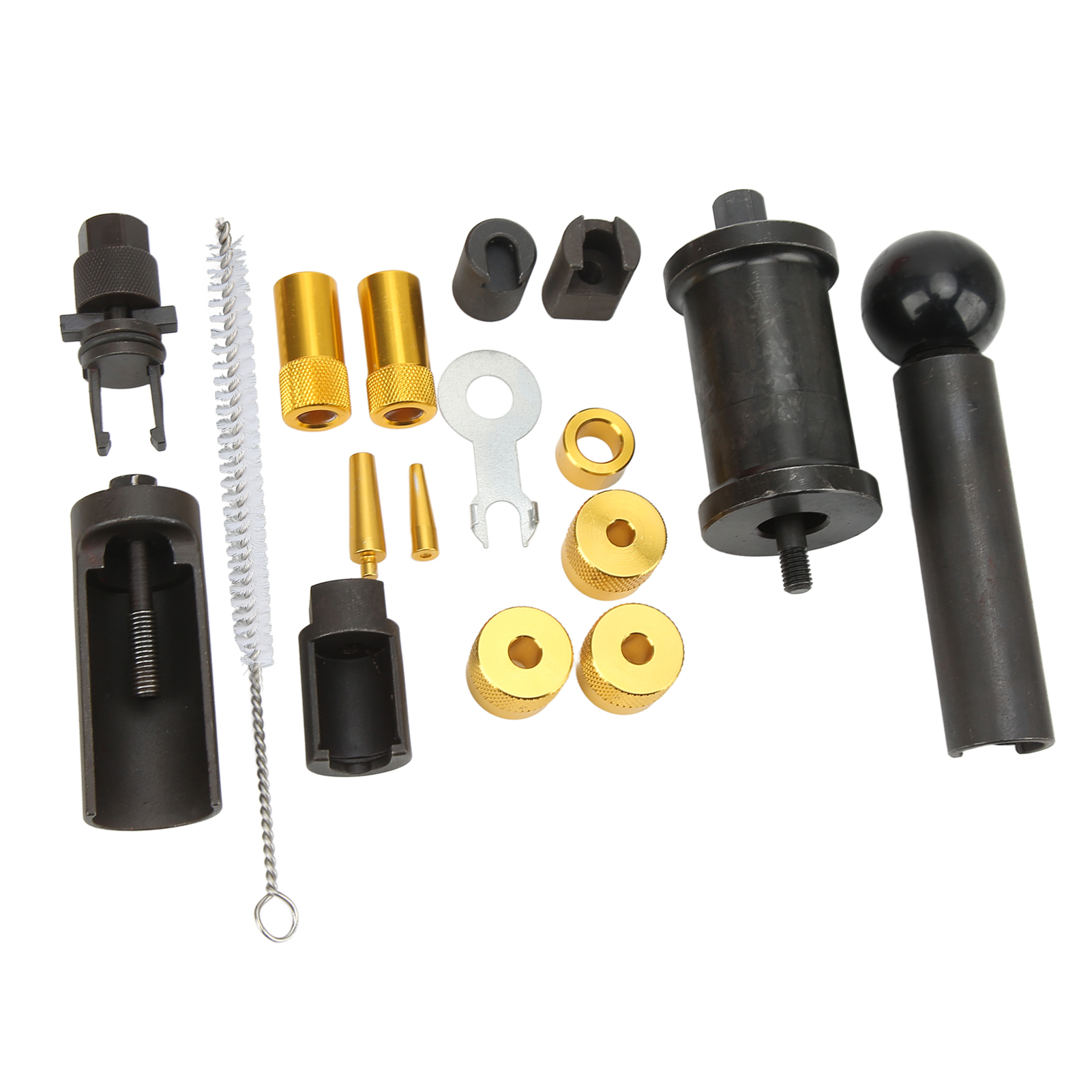 18-teiliges Fsi-einspritzdüsen-aus- Und Einbauset, Werkzeug Zum Ausbau Von Benzinmotoren, Kompatibel Mit 1.2, 1.4, 1.6, 1.8, 2.0, 3.0, 3.2, 3.6, 4.0 Fsi-, Tfsi- Und Tsi-motoren