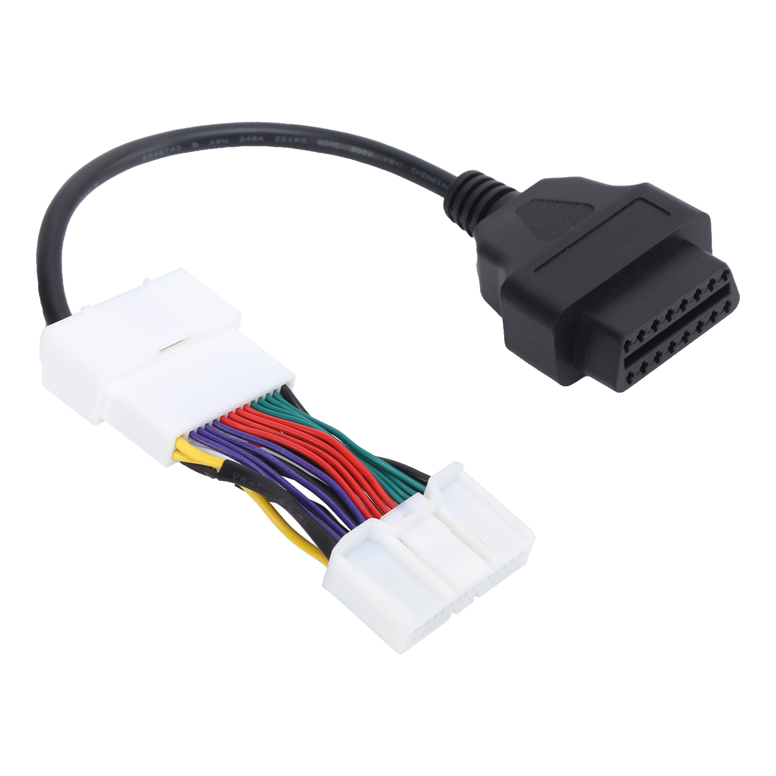 Obd2-anschlussadapter Für Tesla 12–24 V, Tragbares Abs-kfz-diagnosegerät, Kfz-steckerkonverter, Kompatibler Ersatz