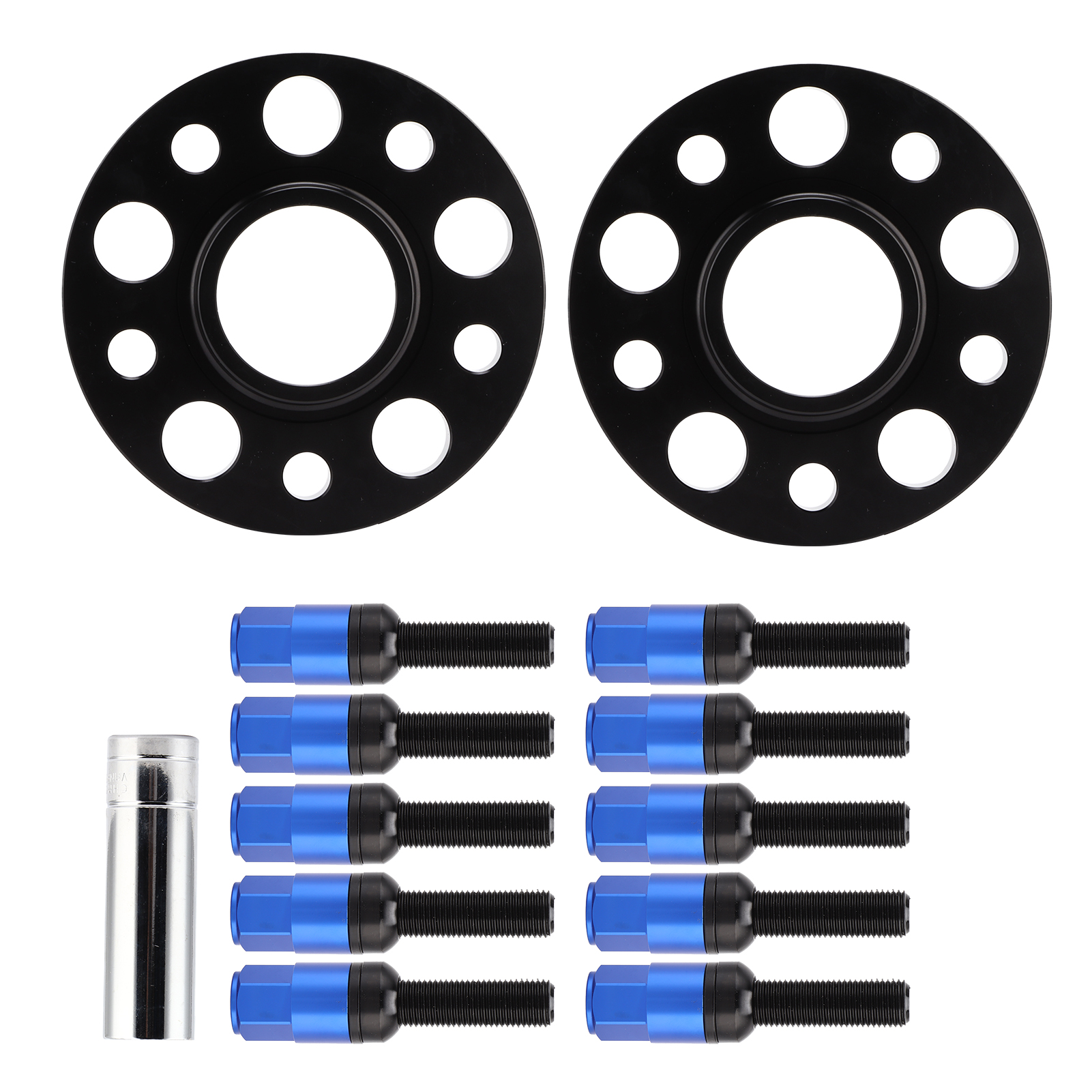 Satz Mit 4 Blauen Aluminium-radabstandshaltern, 15 Mm, 5x112, Kompatibel Mit Bmw 1er F40 2019-2020, Radabstandshalterflansch.