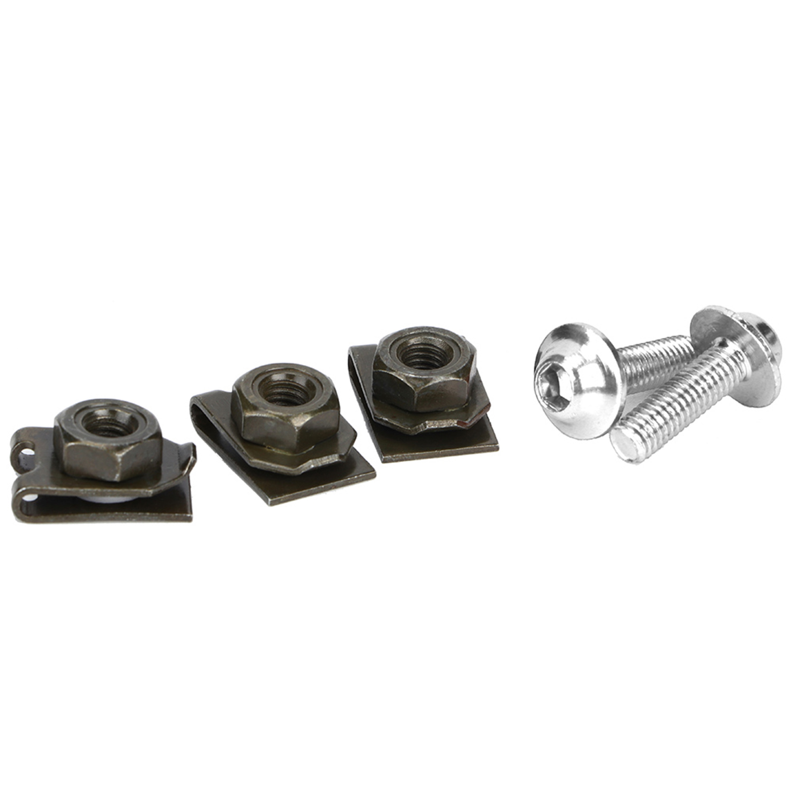 5x16mm Motorradverkleidungsschraubensatz, Spiral-schnellverschlüsse, Clipmuttern, Karosserieschrauben, Motorradbefestigungsset
