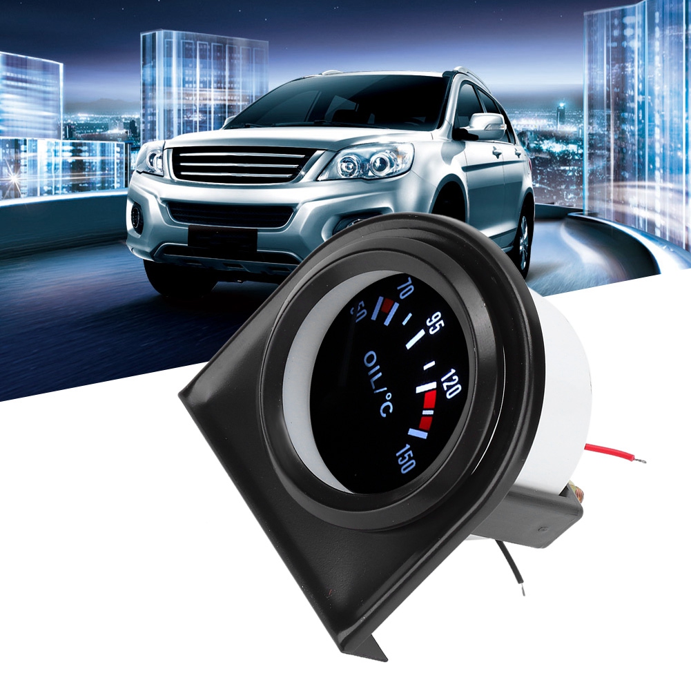 52 Mm (2 Zoll) Led-öltemperaturanzeige, 50-150 °c-anzeige Für Autos, Autothermometer Mit Sensor, Universalanzeige.