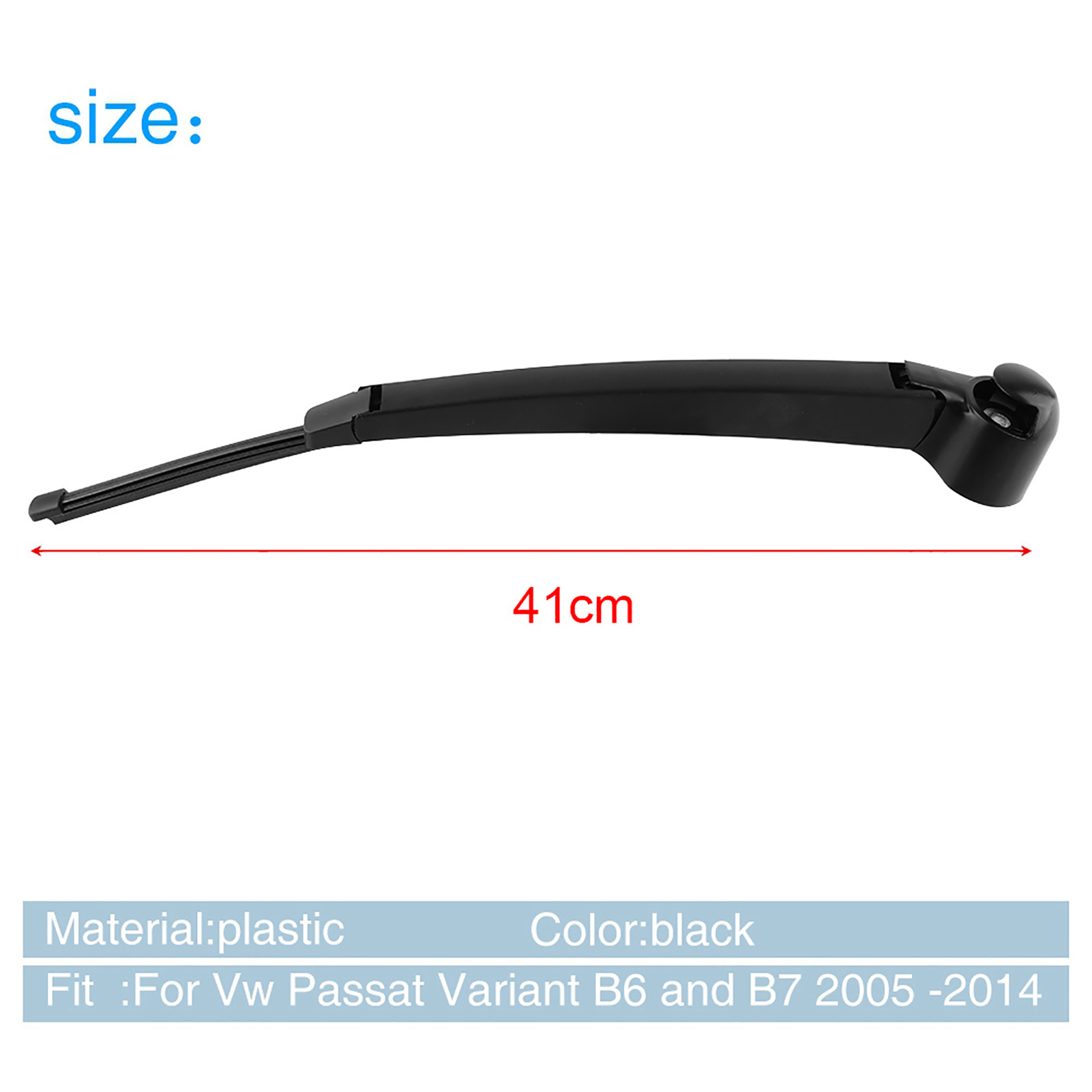 Heckscheibenwischerarm Und -blatt Für Variant B6 Und B7 2005-2014, Kompatibles Autoteil, Komplettes Set Mit Befestigungsmaterial, Langlebige Leistung.