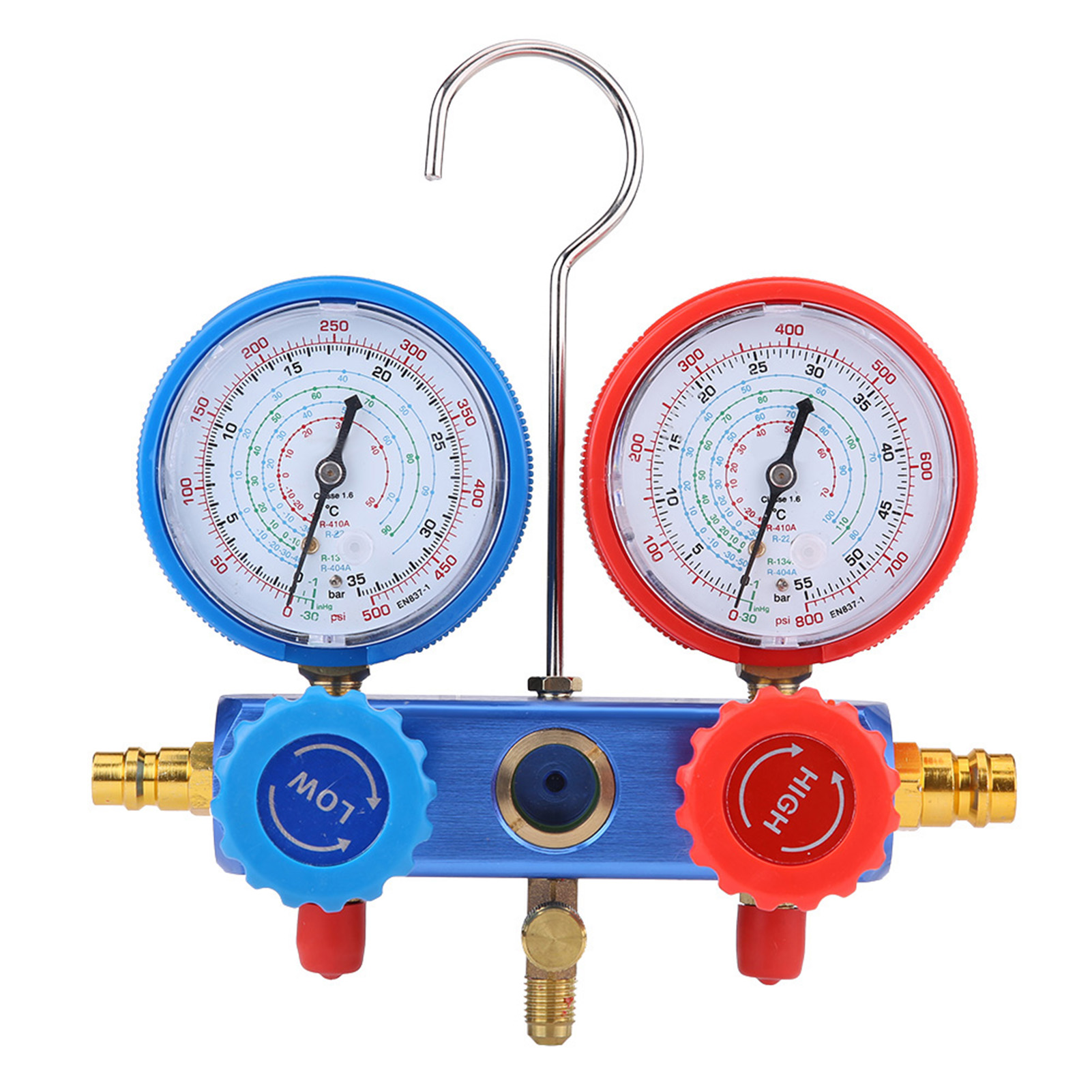 R134a Klimaanlagen-druckmessgerät-set Mit 1,5 M Ladeschlauch, Klimaanlagen-druckregler, Fahrzeugdiagnose-kit.