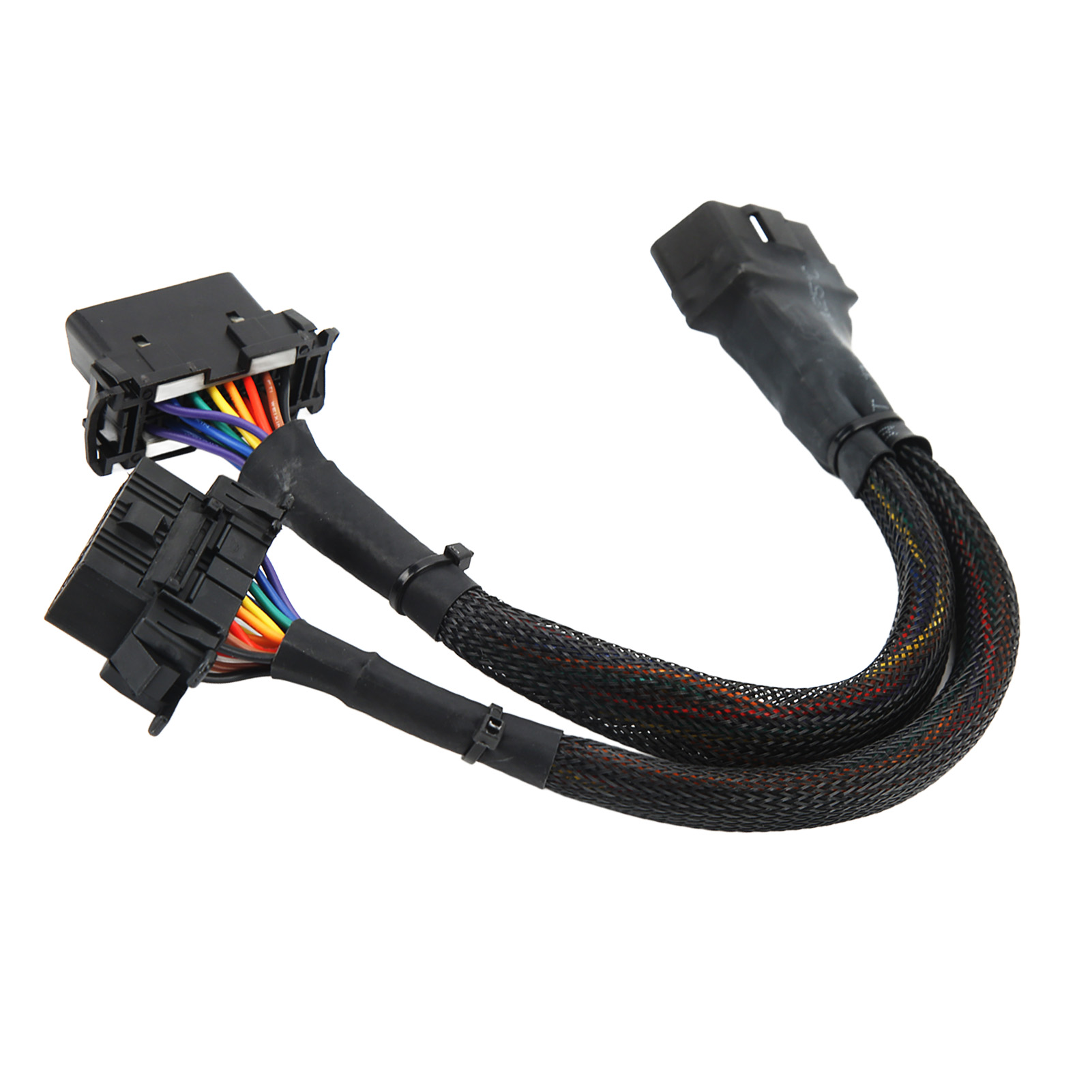 Obd2 1 Auf 2 Verlängerungskabel, 16 Pins, 30 Cm, Stecker Auf Zwei Buchsen Diagnoseadapter, Fahrzeugkompatibel, Autozubehör.