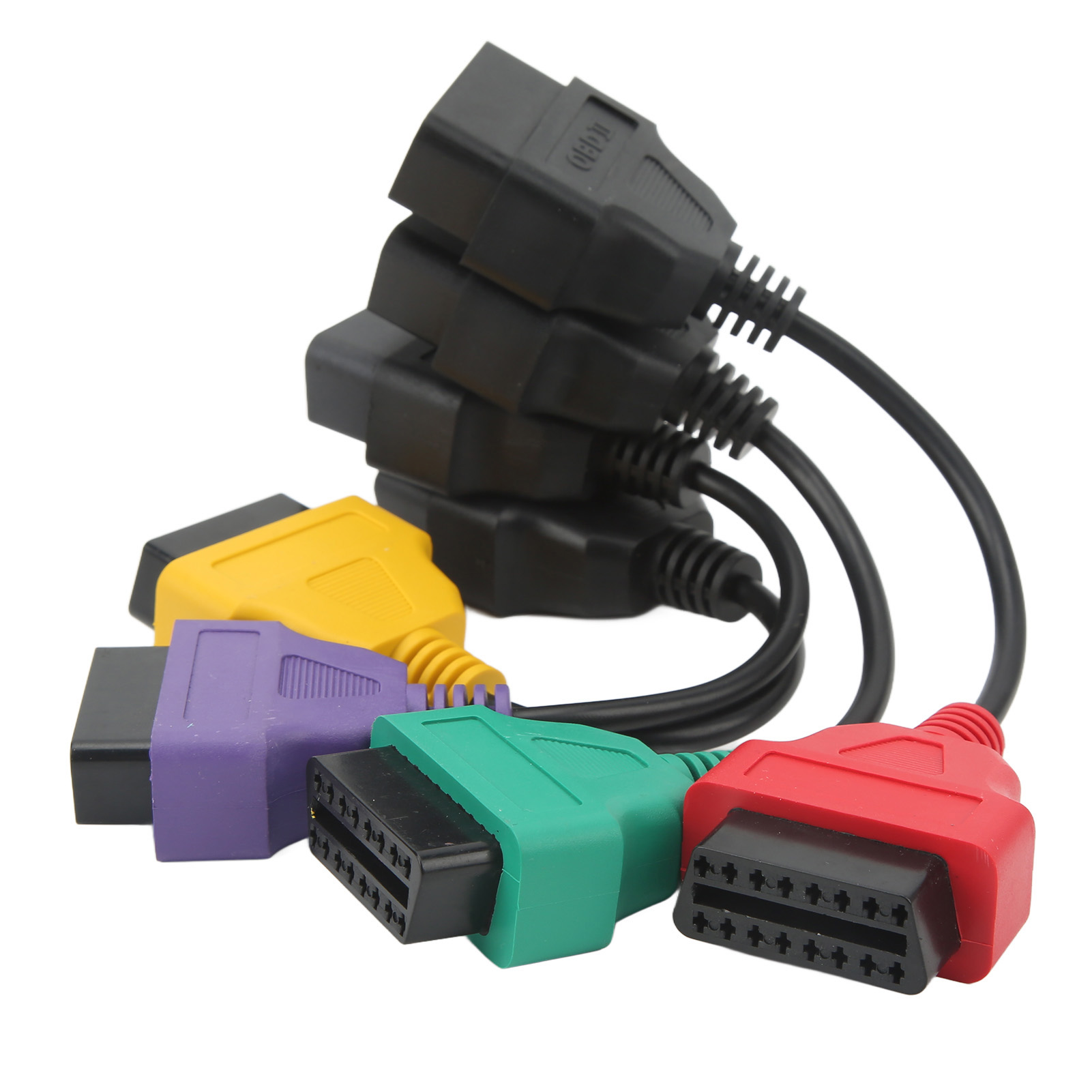 4 Stück Obd2-scannerkabeladapter Für Fiat-steuergerätediagnose, Verbindungsverlängerung Für Kfz-diagnosegeräte, Ersatzzubehör