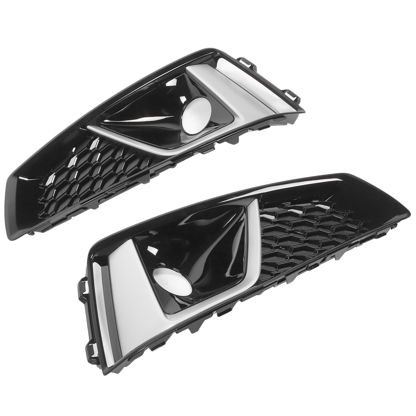 2x Nebelscheinwerfergitter Für Die Frontstoßstange 8wd807682j 8wd807681j Kompatibel Mit Audi A4l 2018-2020