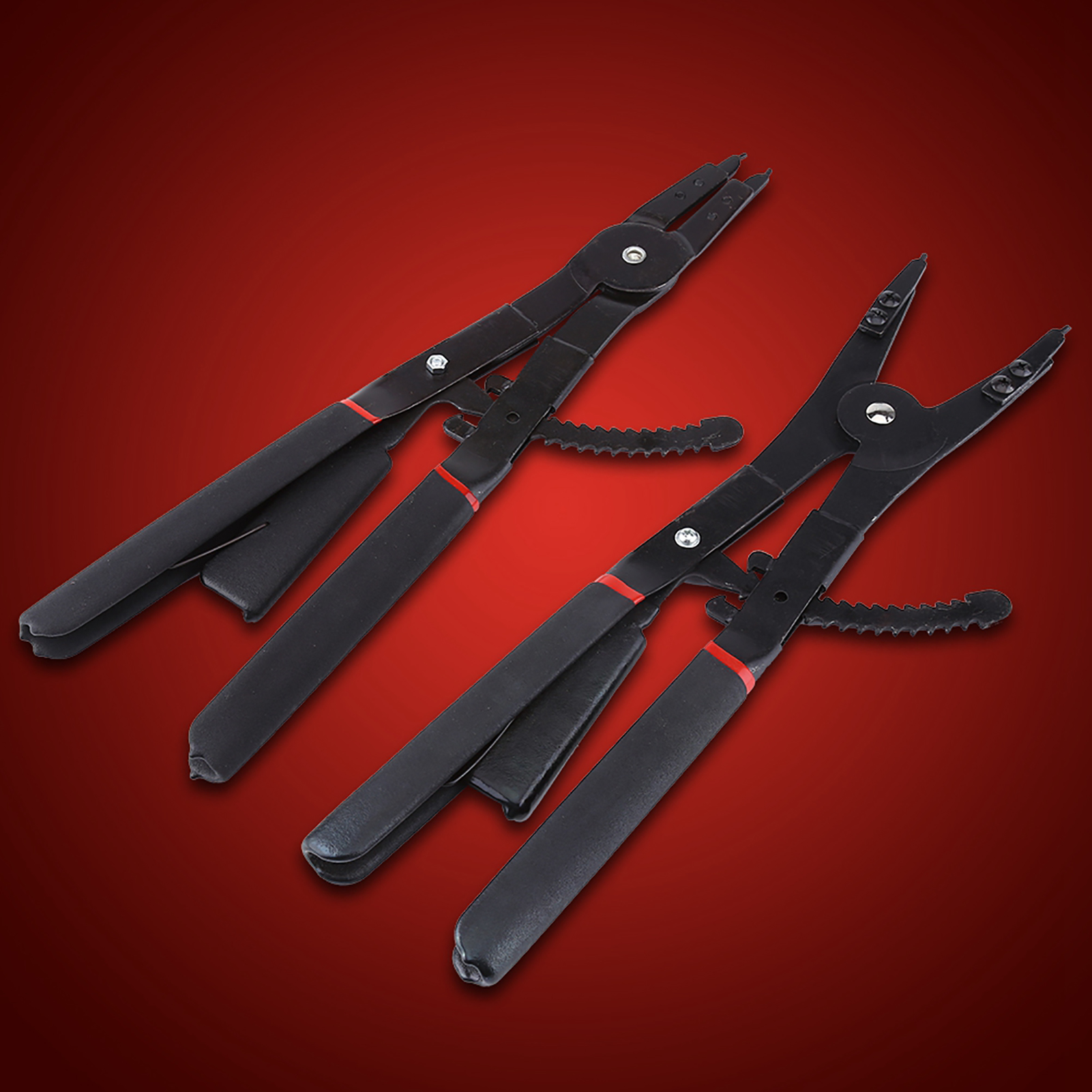 16" Universal-sprengringzangen-set Mit Sicherungsring Und Ersatzspitzen