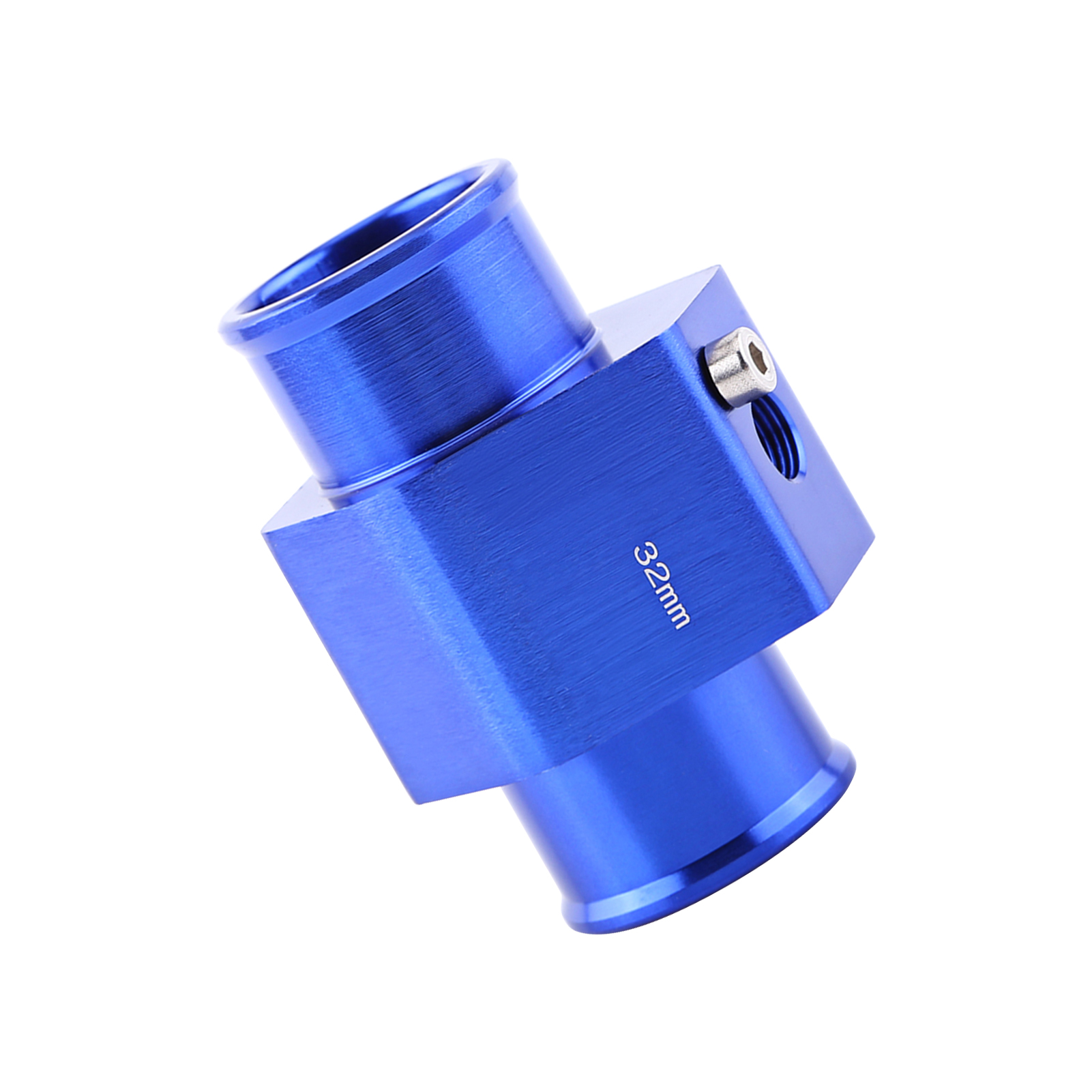 Universeller Blauer 32-mm-adapter Für Wassertemperatursensor, Kfz-kühlmittelschlauch-metallanschluss, Thermosondendichtung, Ersatzteil.