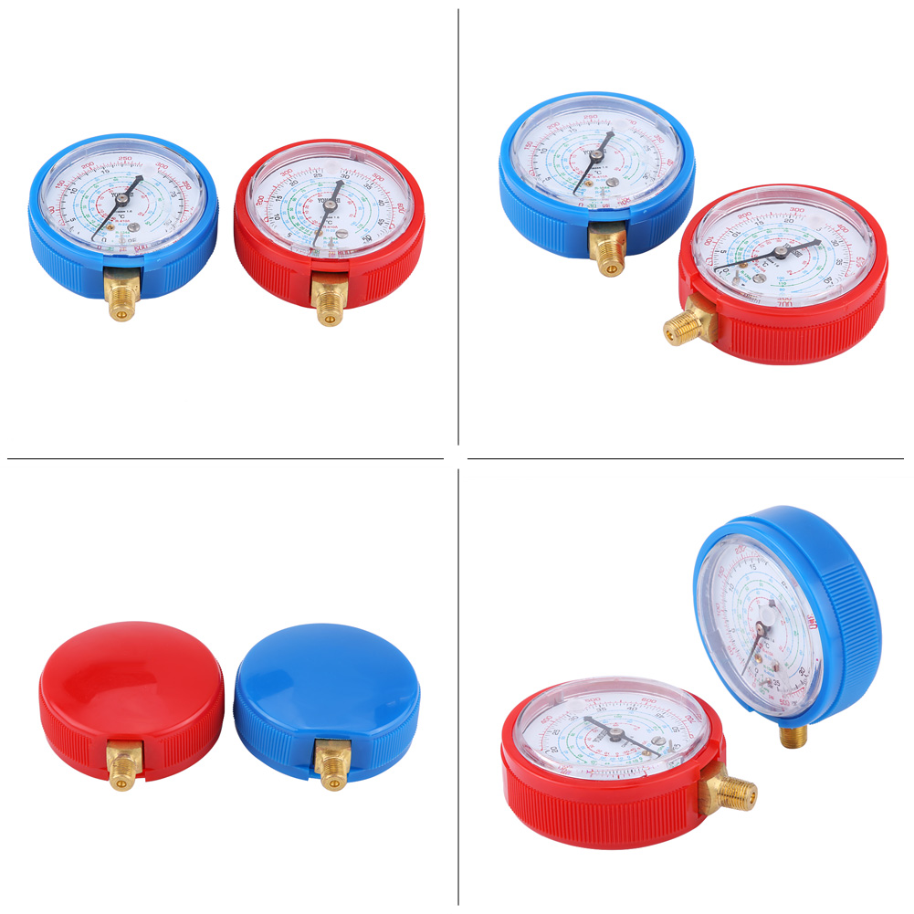 Paar R410a R134a R22 Klimaanlagen-druckmanometer, Hoch- Und Niederdruckset, Kältemittelfüllmengenmesser, Für Klimaanlagenprüfung Und -diagnose.