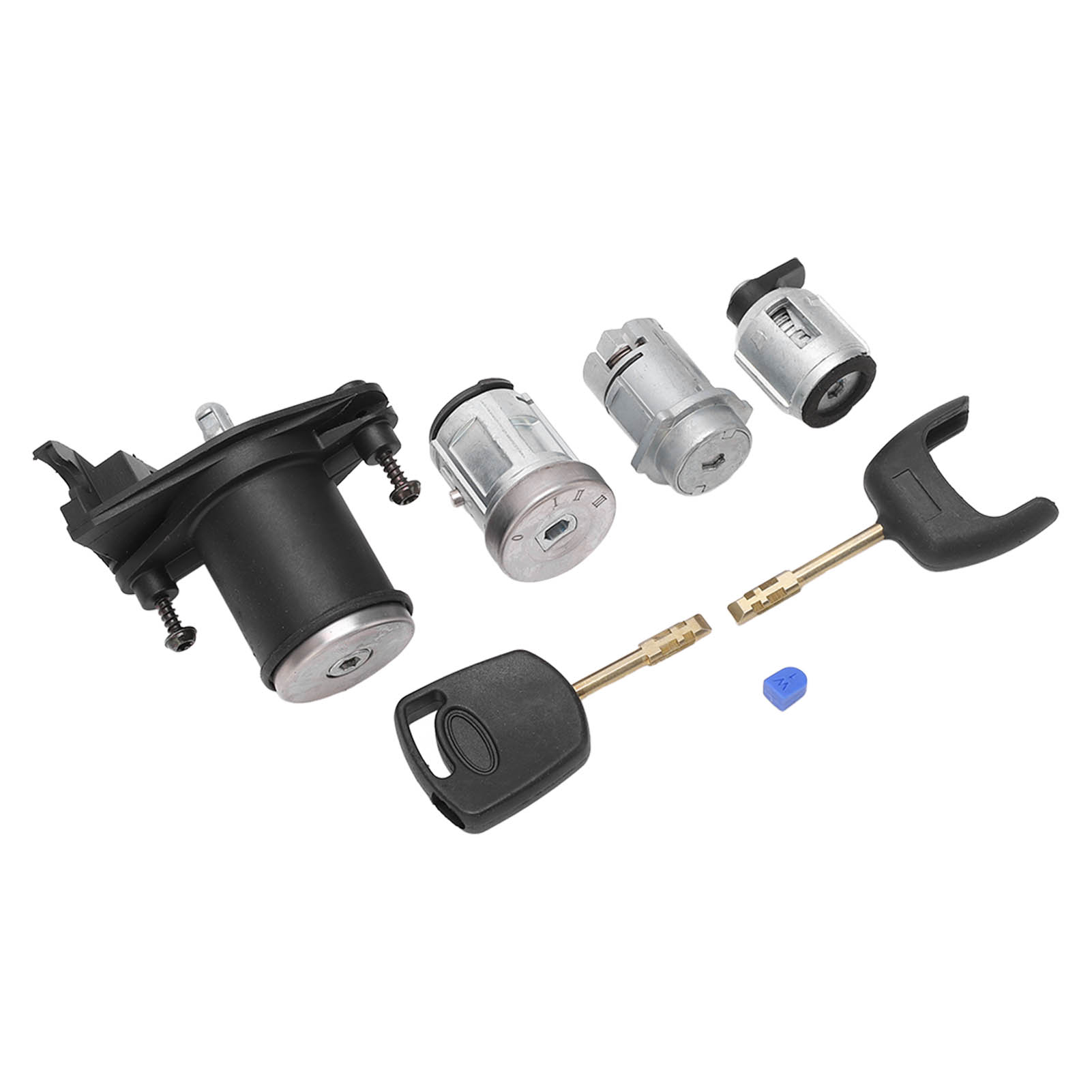 Zünd- Und Türschloss-set 2s61 A22050 Bm Kompatibel Mit Ford Fiesta Mk5 Fusion, Zündzylinder, Austauschset, 2-teilig, Standardqualität.