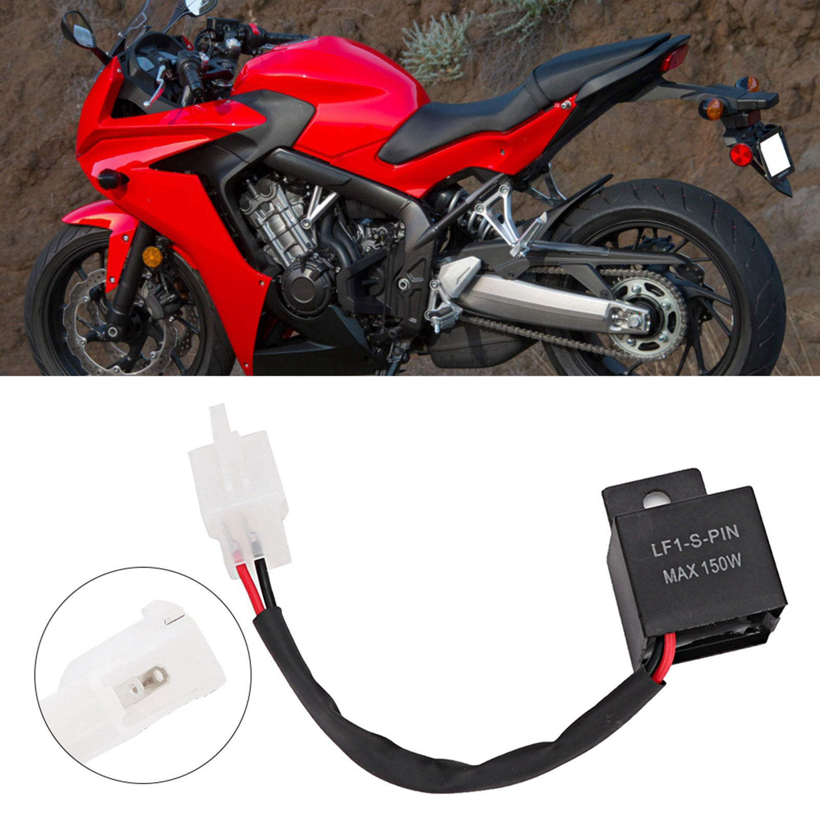 2-poliger Blinkrelais-decoder Für Kawasaki Led-blinker, Motorrad, Ohne Widerstand, 12 V, Kompatibel Mit Kontrollleuchten