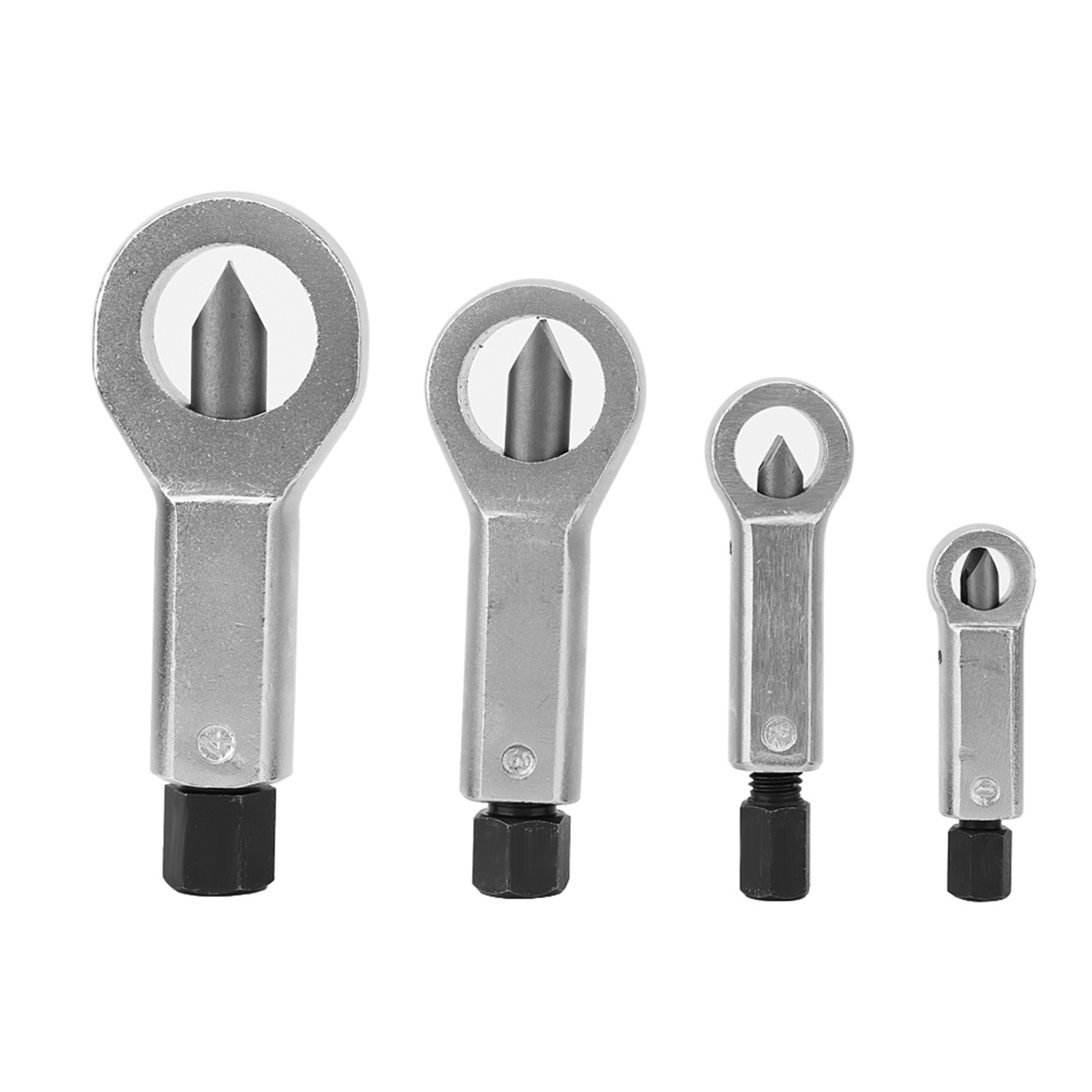 4-teiliges Set Mutternsprenger- Und Mutternentferner-werkzeug Für Gebrochene, Beschädigte, Korrodierte Oder Festsitzende Muttern (9–27 Mm)