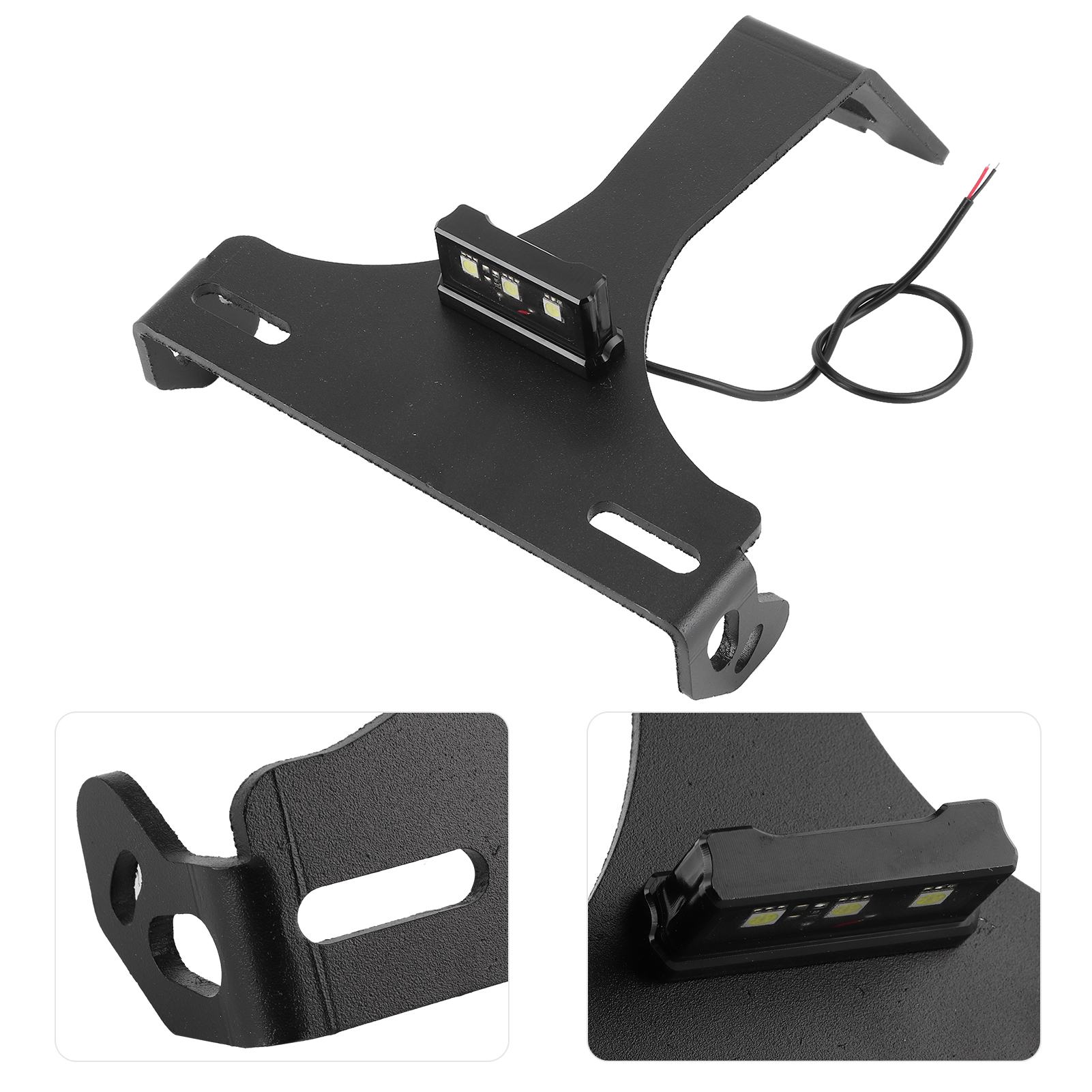 Cnc-gefräste Kennzeichenhalterung Mit Weißer Led-beleuchtung Für Ducati 848, 1098, 1198, 1098r, 1098s (2008–2011), Inklusive Demontagesatz Für Den Hinteren Kotflügel