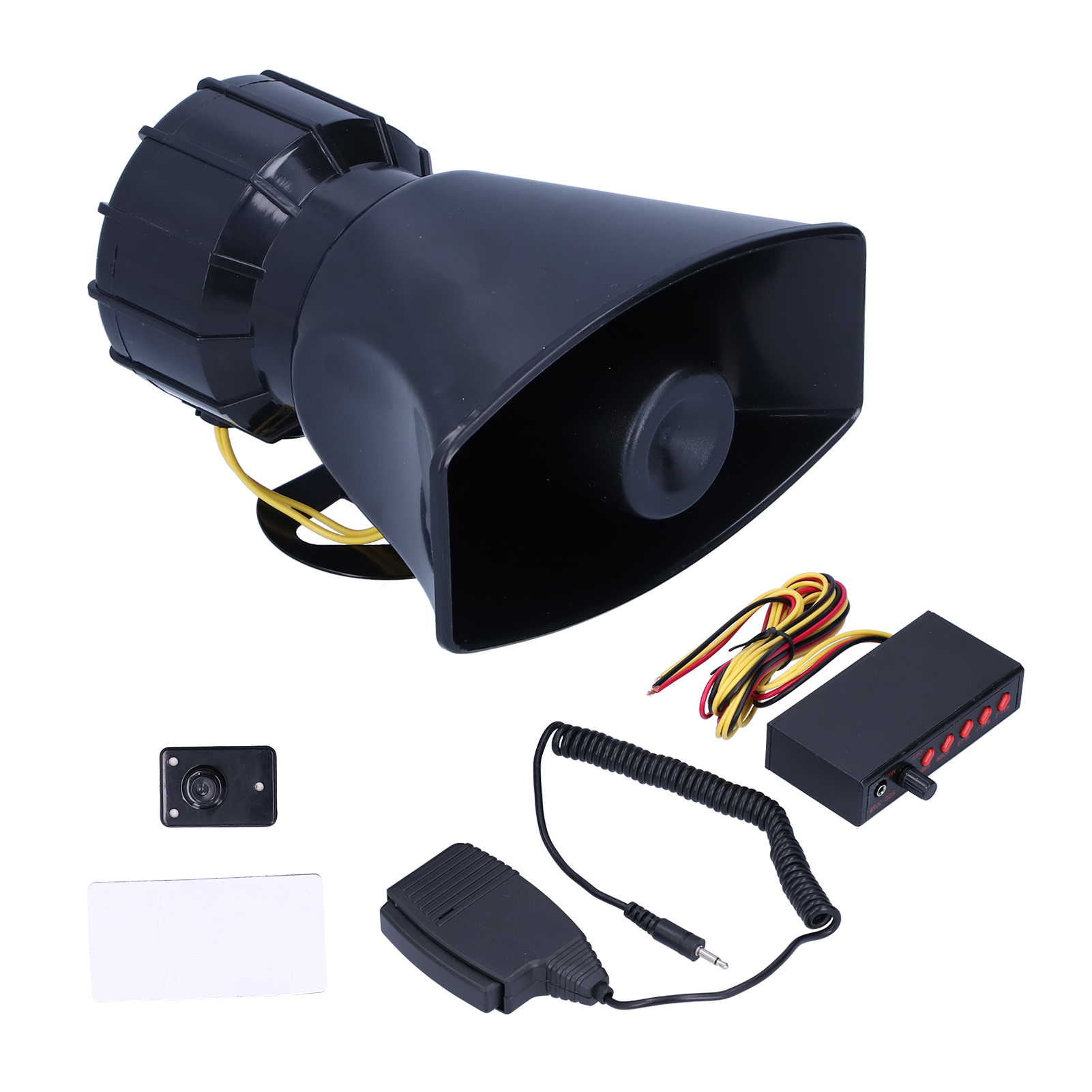 12v 100w 125db Auto-megaphon-sirene Mit 5 Tönen: Notfall, Feuer Und Warnung Für Auto Und Motorrad