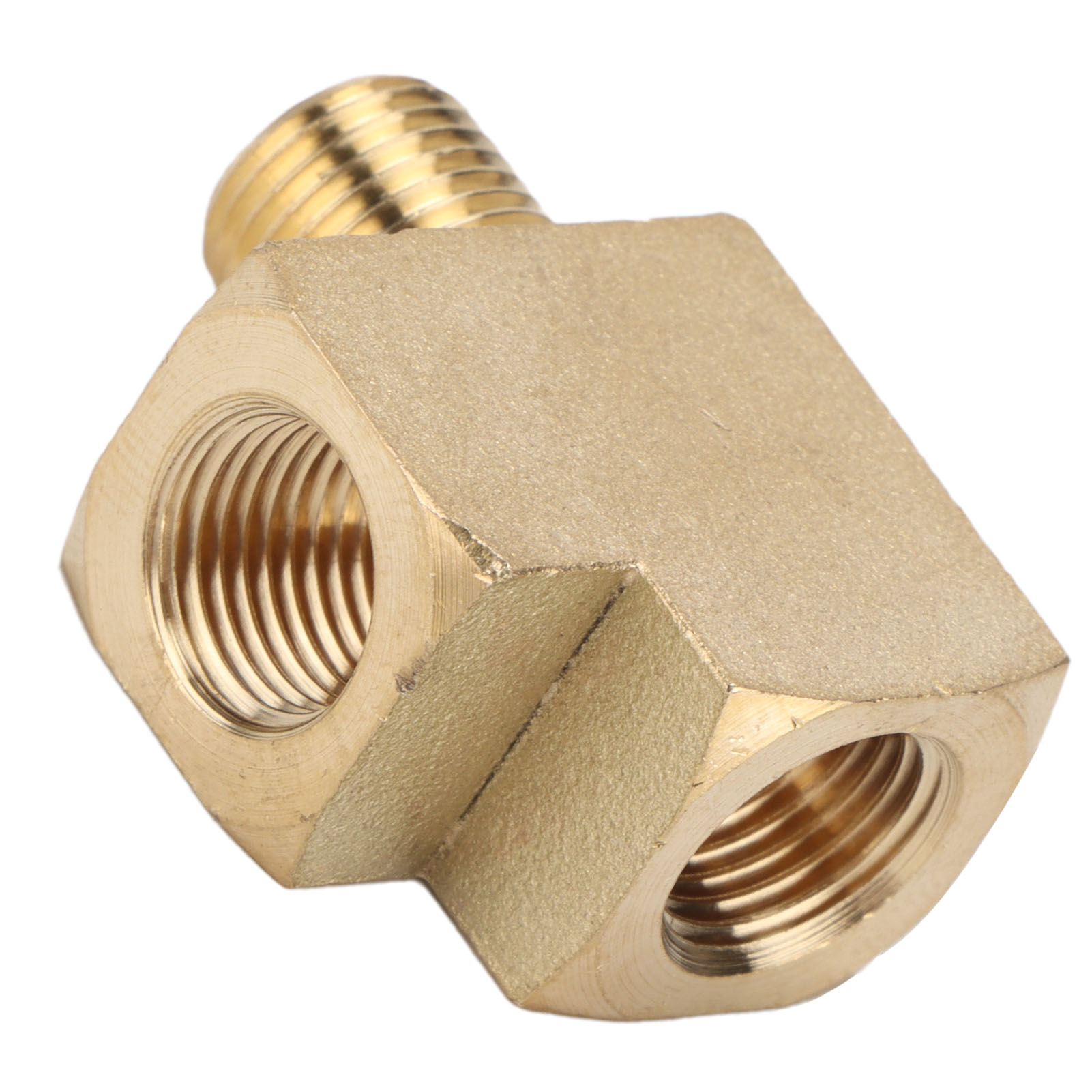 T-stück Aus Messing Für Kfz-schläuche, 1/8" Npt-außengewinde X 1/8" Npt-außengewinde, Hochdruck 1000 Psi, Robustes Sanitärteil