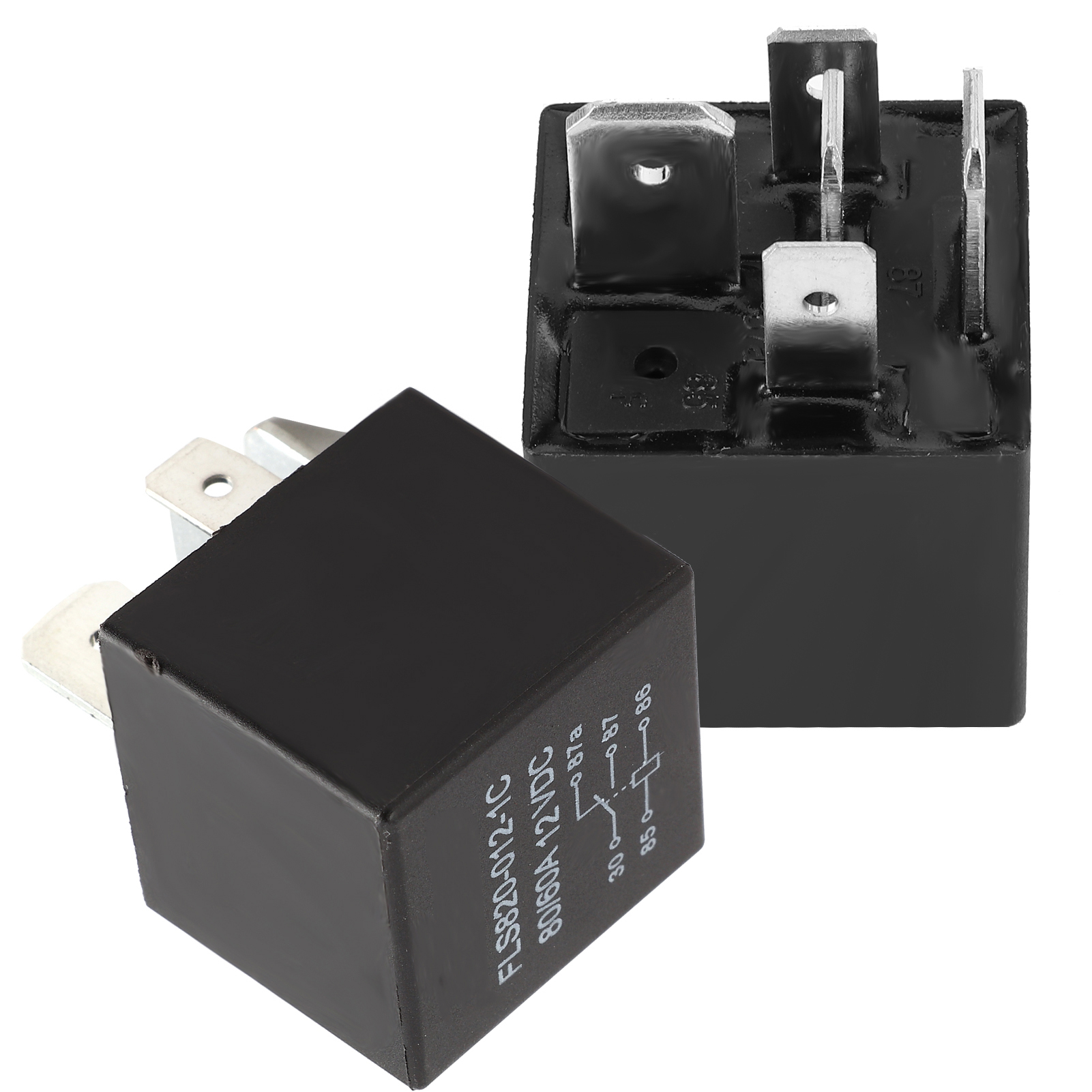 12v 80a 5-poliges Universal-windenrelais-schütz, 2er-pack, Kompatibel Mit Atvs, Lkws, Transportern Und Booten