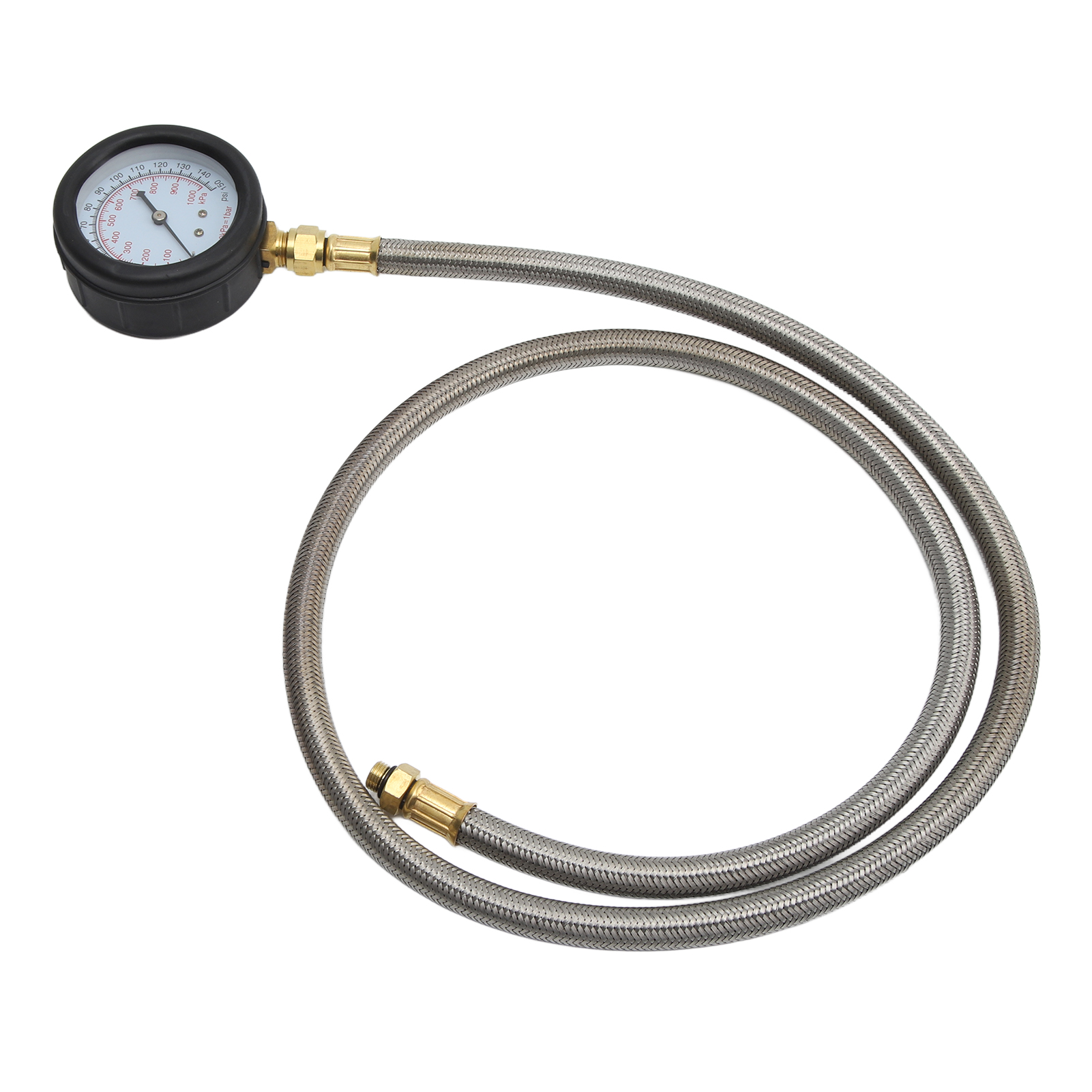 Öldruckprüfgerät-set Mit 15 Adaptern, 0-150 Psi Manometer, Flexiblem Schlauch, Universalwerkzeug Für Automobile.