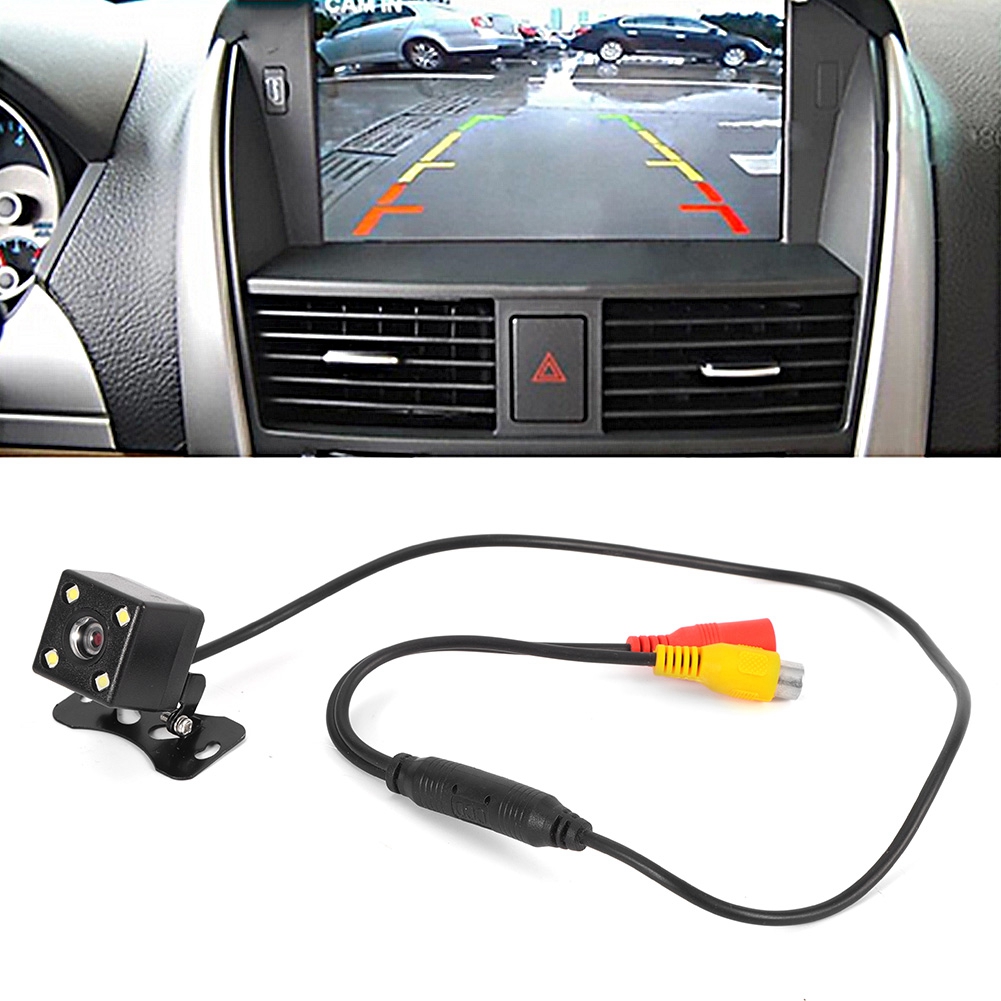 170°-ccd-rückfahrkamera Mit Nachtsicht Und 4 Leds Für Pkw, Rückfahrkamera Mit Weitwinkel, Einparkhilfe