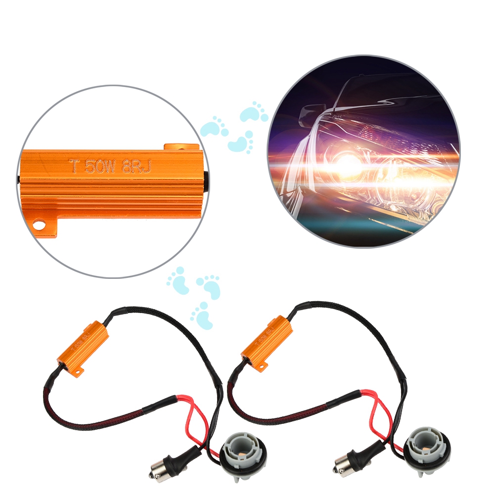 Satz Mit 2 Lastwiderständen, Stecker Und Kabelbaum Für Led-blinker 1156