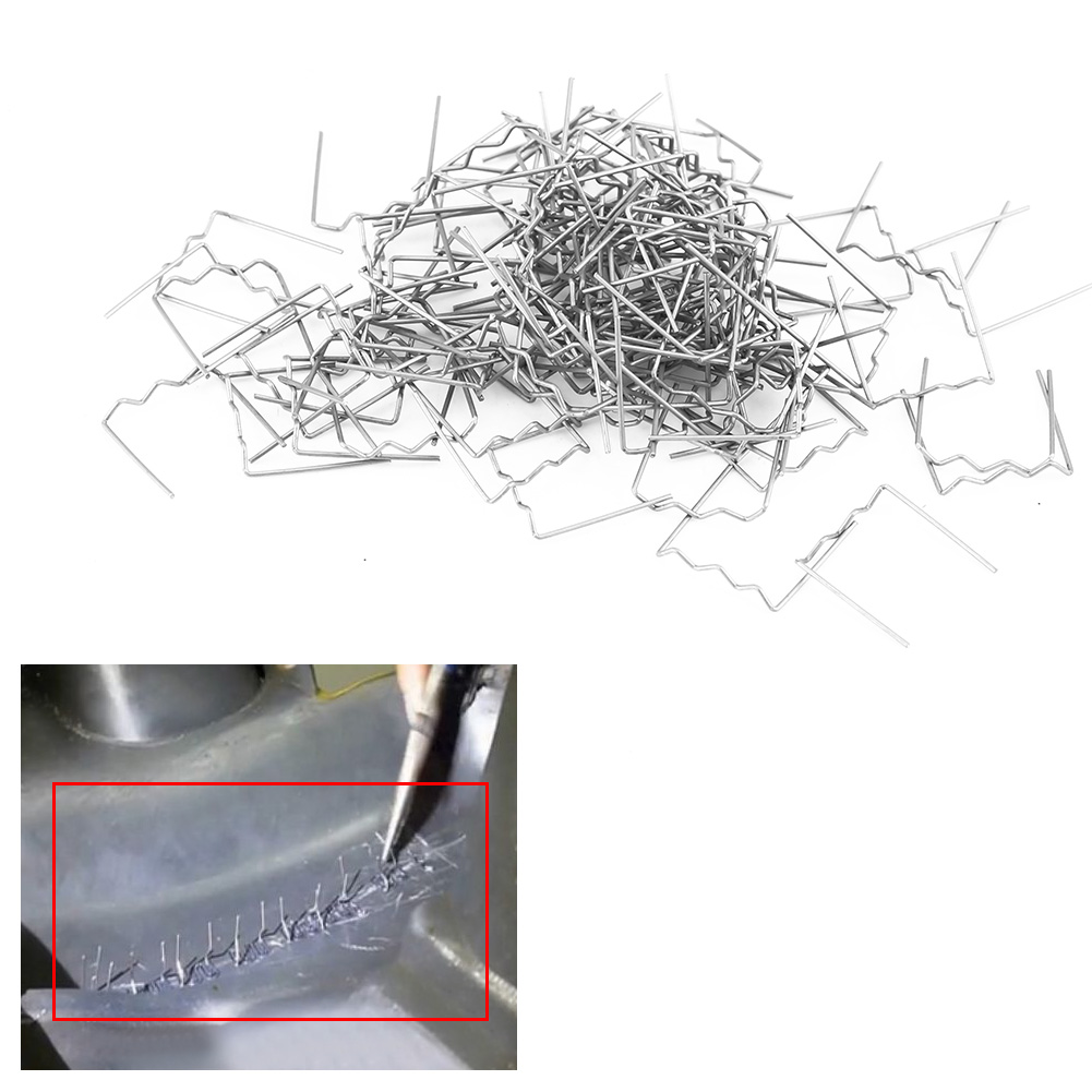 Set Mit 100 Vorgeschnittenen 0,6 Mm Schweißklammern Für Die Reparatur Von Stoßstangen, „s“-form, Karosseriewerkzeug.