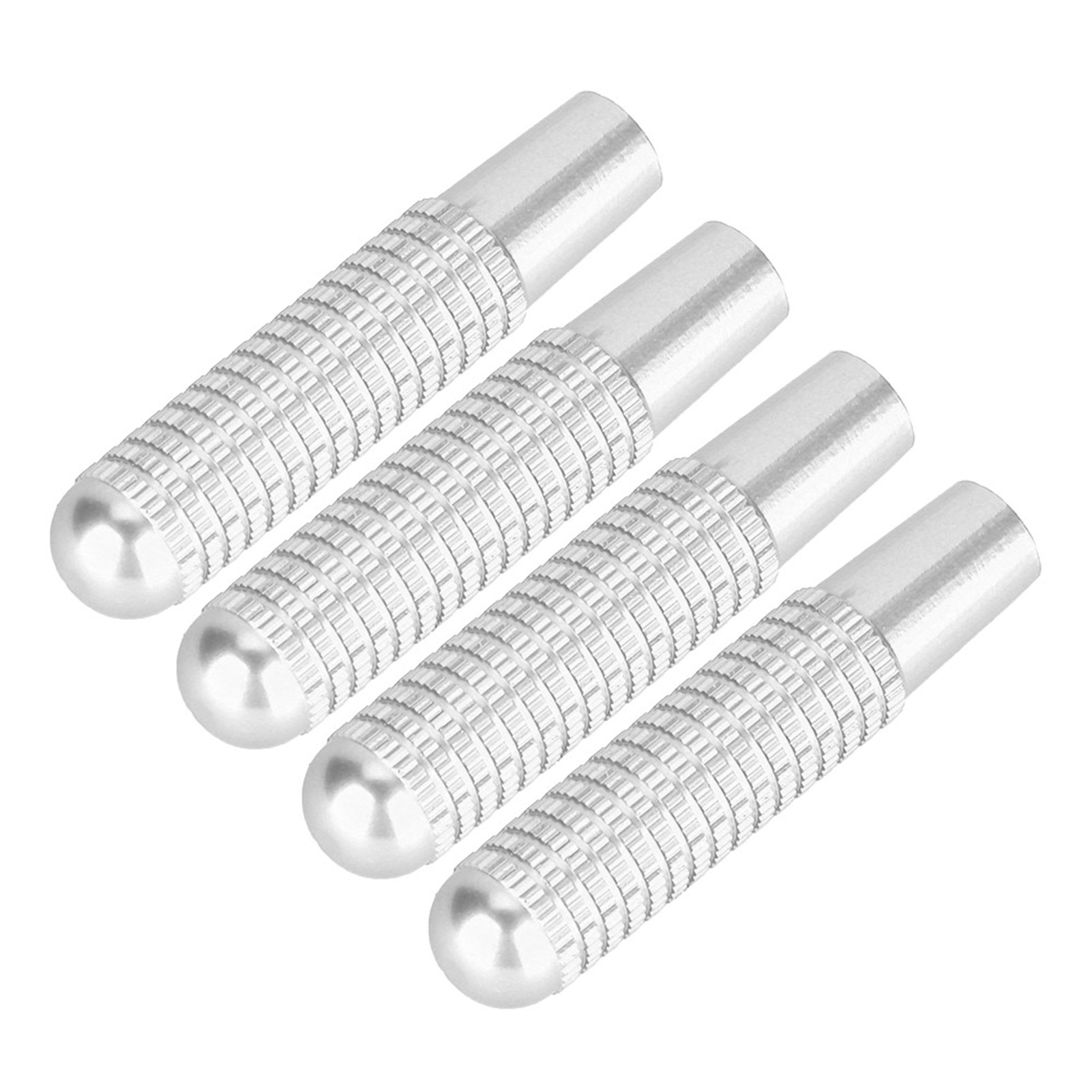 4 Stück 9,5 Mm Türschloss-stiftknopf-abdeckungen Aus Aluminiumlegierung Für Mercedes-benz-innenausstattung – Silber