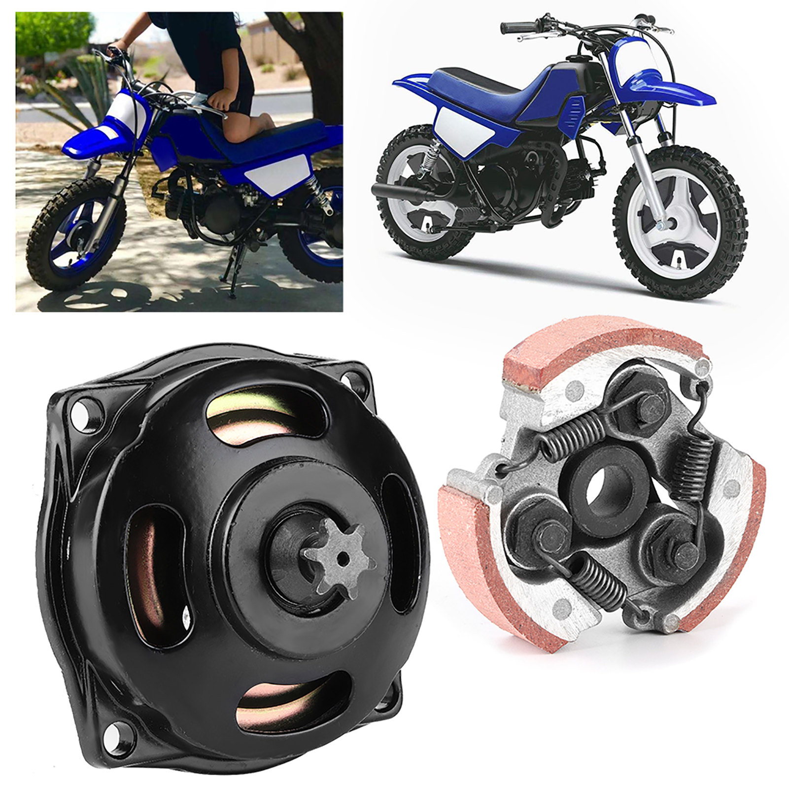 Kupplungstrommel-belag-getriebesatz Mit 6 Zähnen, Passend Für 47-49 Cm³ Mini-moto, Quad, Pocket Bike