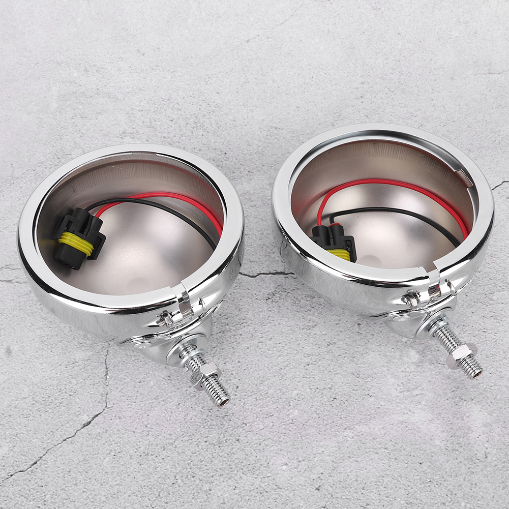2 Sets 4,5 Zoll Motorrad-nebelscheinwerfergehäuse Aus Aluminiumlegierung
