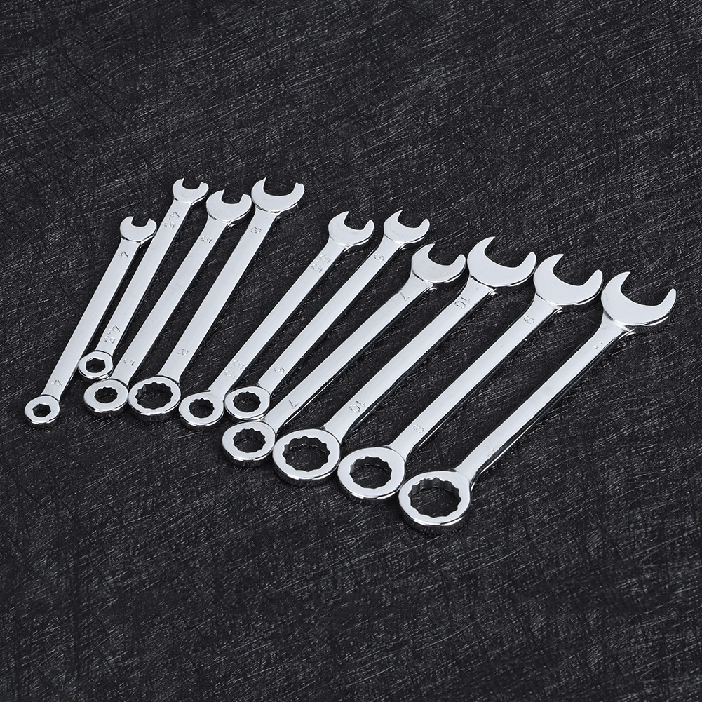 10-teiliges Set Mini-schraubenschlüssel, Dodekagon-pentalobe-kombinationsschlüssel, 4-11 Mm (5/32-7/16 Zoll), Metrisch