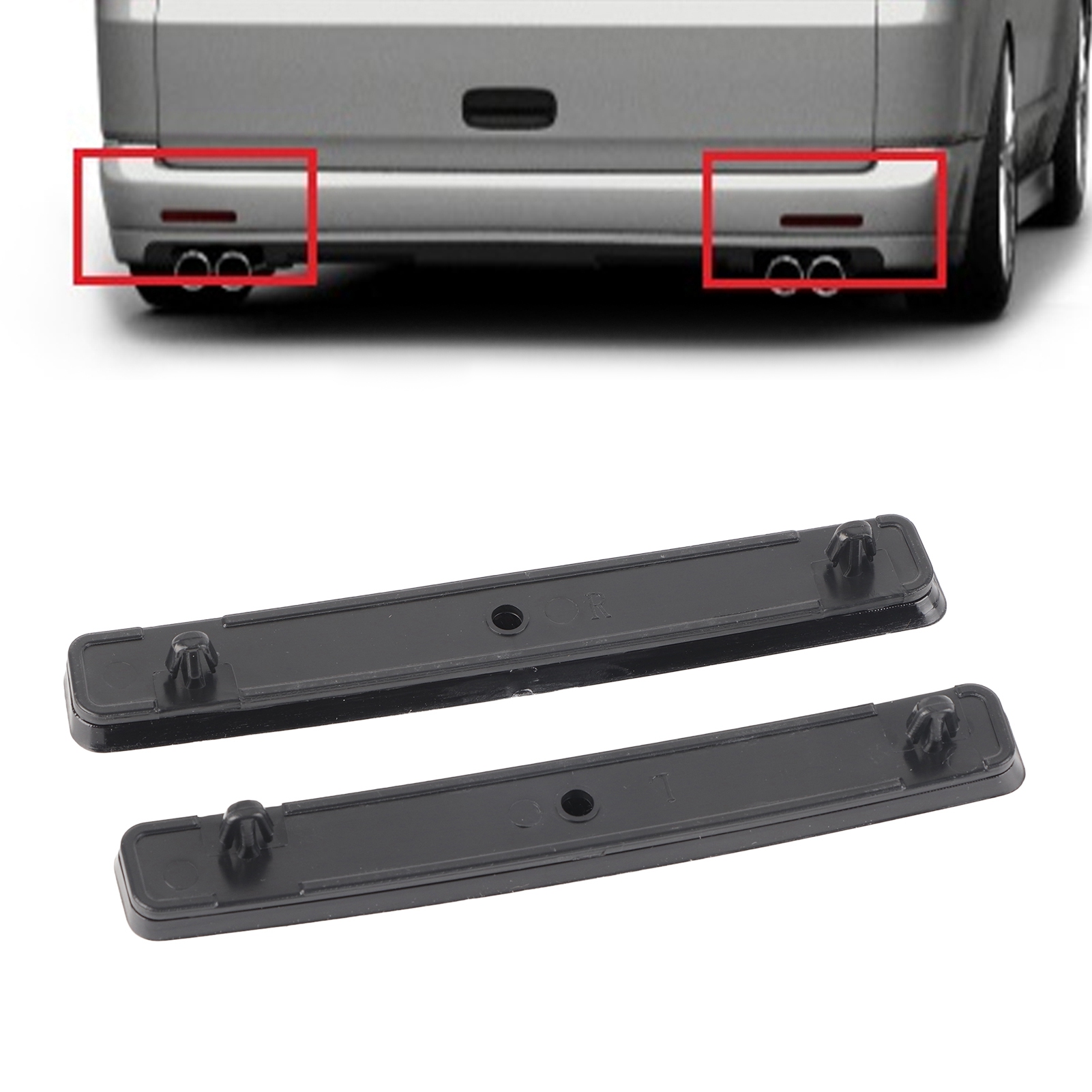 Paar Rückstrahler Für Die Hintere Stoßstange, Passend Für Ford Transporter T5 (2003–2011), Teilenummer 7e0945105