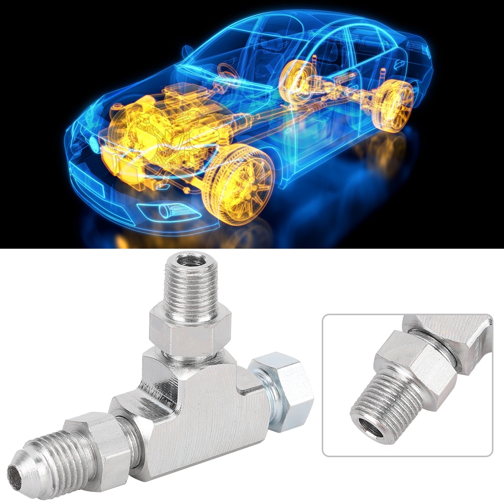 3-wege-t-stück 1/8" Npt Auf 4an Mit Stopfen, Öldrucksensor Und Stromversorgung